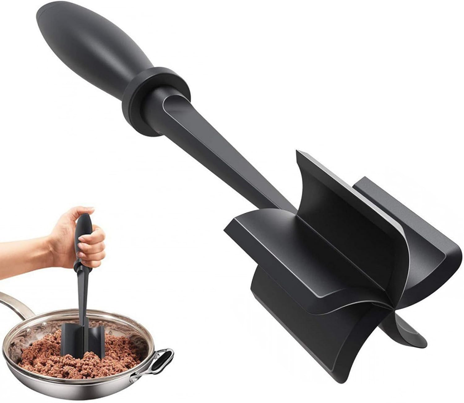 Meat Chopper, Mince Masher, Meat Masher, Mince Meat Masher Non Stick