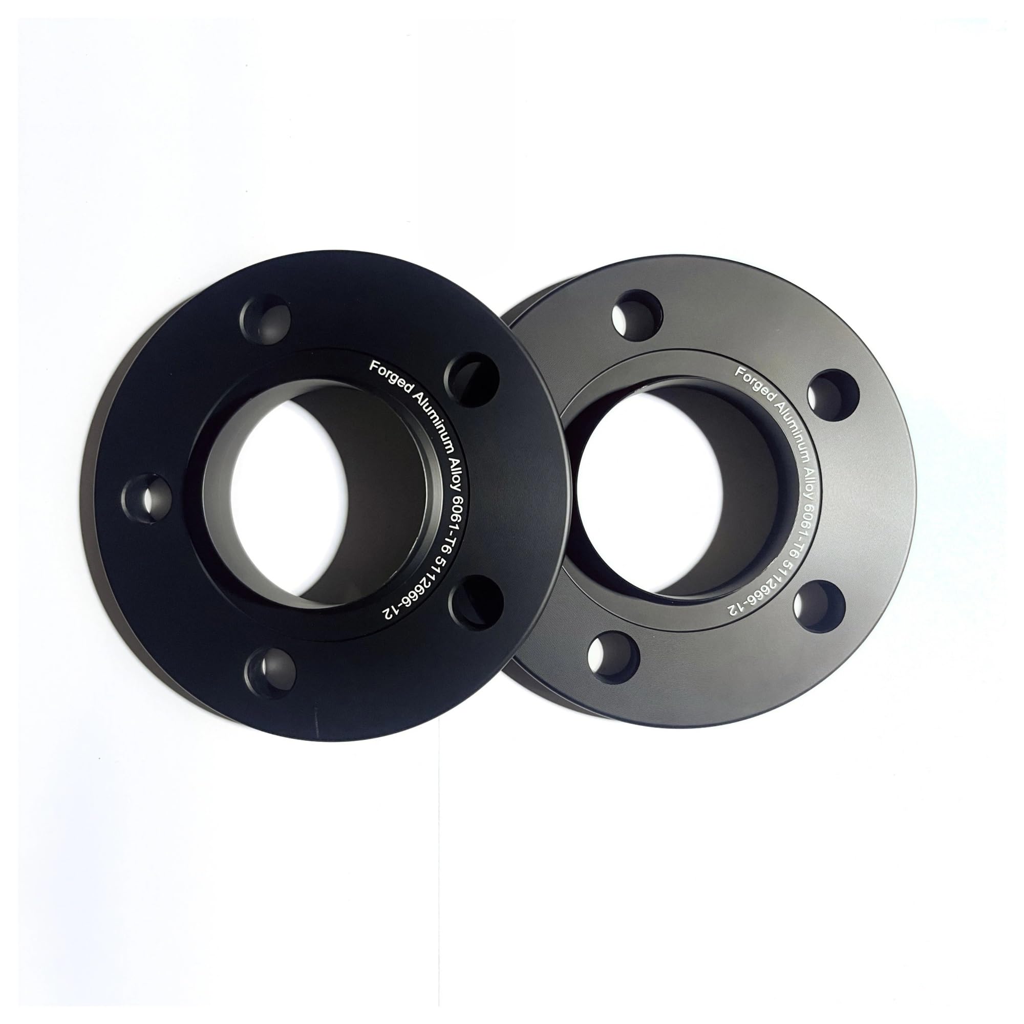 2 espaciadores de rueda convertidos PCD 5x112 | Coche 57,1 a 66,6 mm para VW para Ford para Skoda Grueso(3mm)