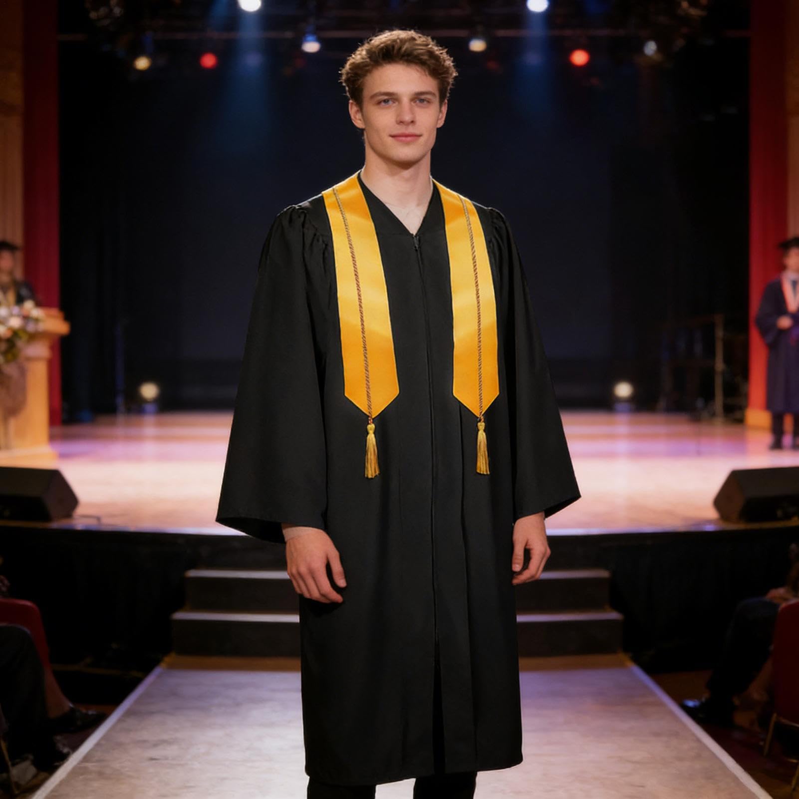 Unisex Adult Matte Graduation Ca P i zestaw sukni, lekki, oddychający, 45-60, strój na zakończenie szkoły, szlafrok na ceremonię uczelni, matowe wykończenie zapewnia elegancję, na uroczystość