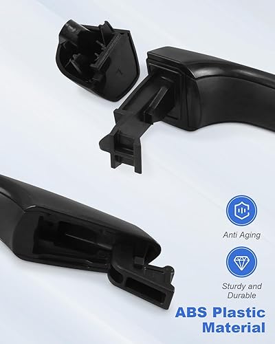 Miniatura 6 de Manija de puerta exterior para Hyundai Elantra 2017 2018 2019 2020 2021 2022, delantera o trasera derecha del lado del pasajero, color negro