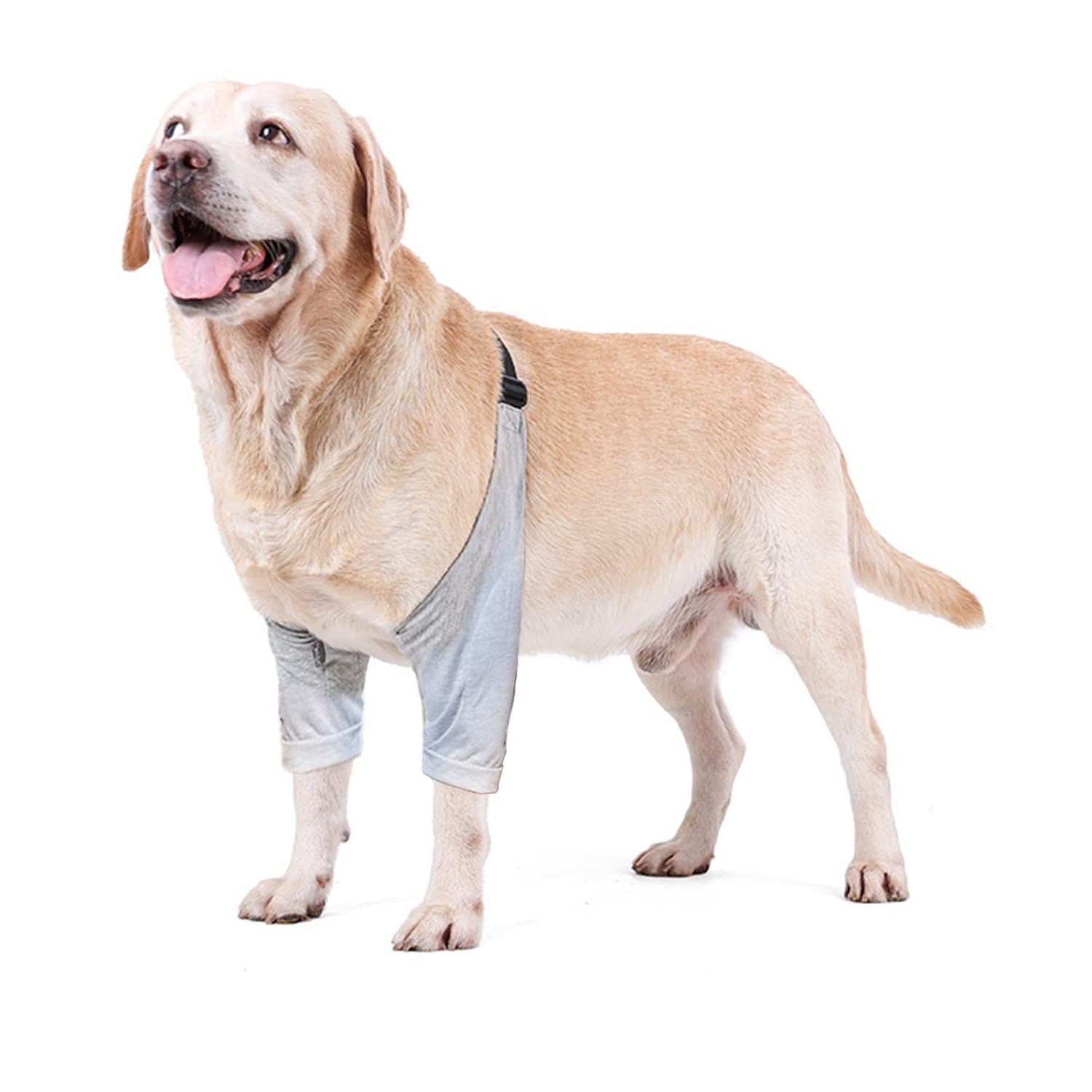 Blue Dream Island Dog Front Leg Braces Recovery Sleeve, Pet Knee Brace Wounds Protector for Medium Large Dog_5XL(Gray) โ image 1