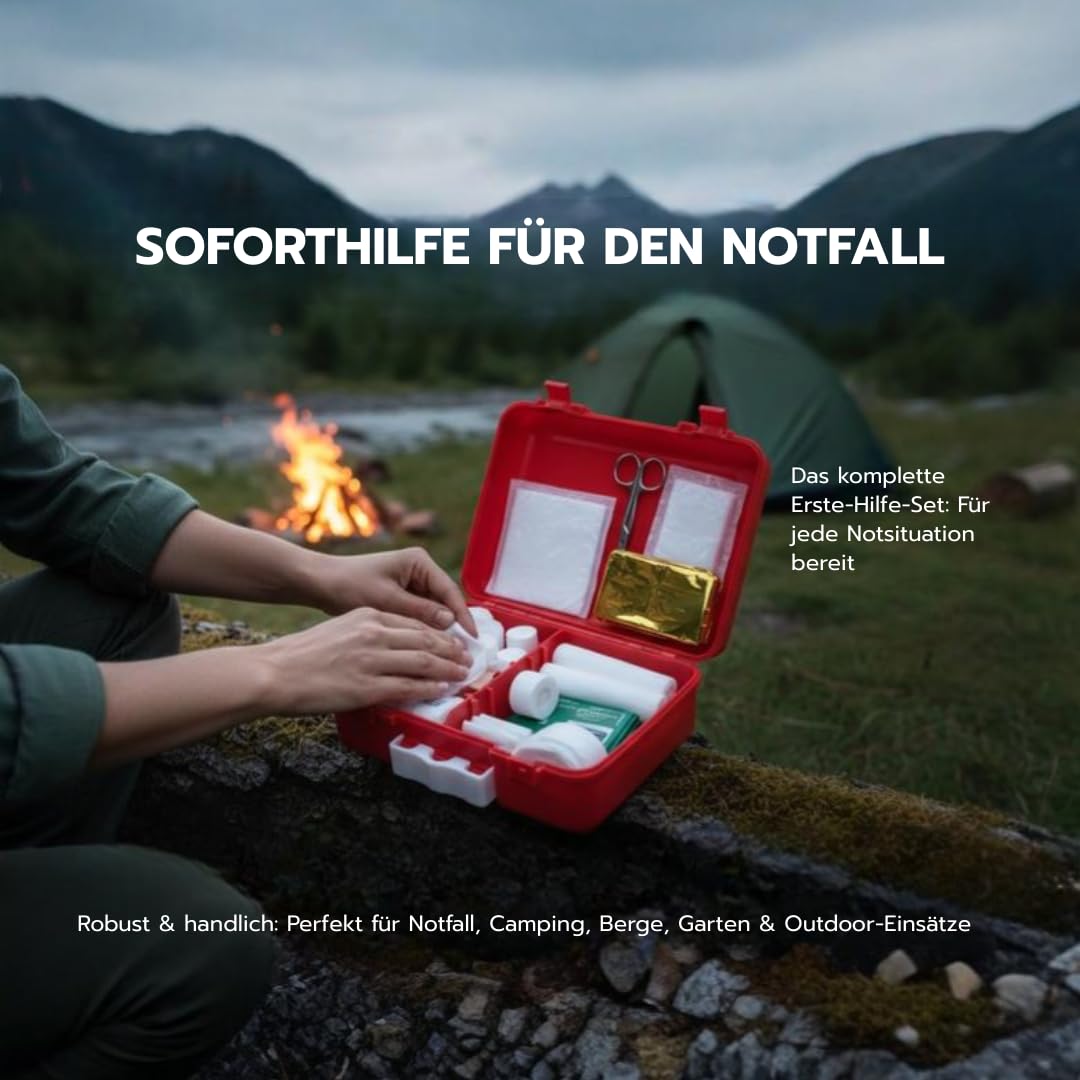 BLACKOUT Notfallset 317 Teile Survival Kit Stromausfall Prepper Ausrüstung mit Wasseraufbereitung Gaskocher Krisenvorsorge Camping Notfallrucksack Outdoor Notfallausrüstung Überlebensausrüstung