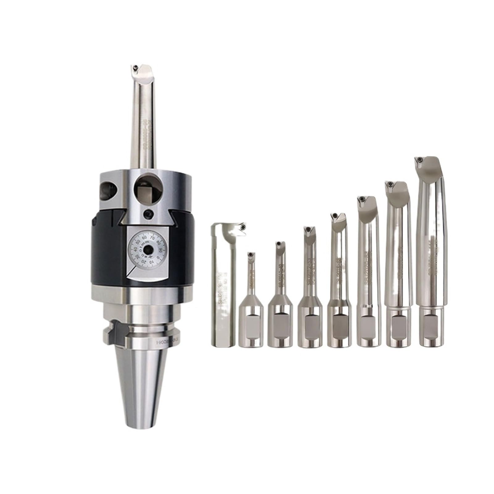 NBH2084 Kopf Bohrwerkzeug Anzug Bohrkopf NBH BT30 BT40 BT50 NT30 NT40 NT50 R8 Werkzeug Griff Bohrstange Bohrwerkzeug Set(BT30-NBH2084-8PCS)