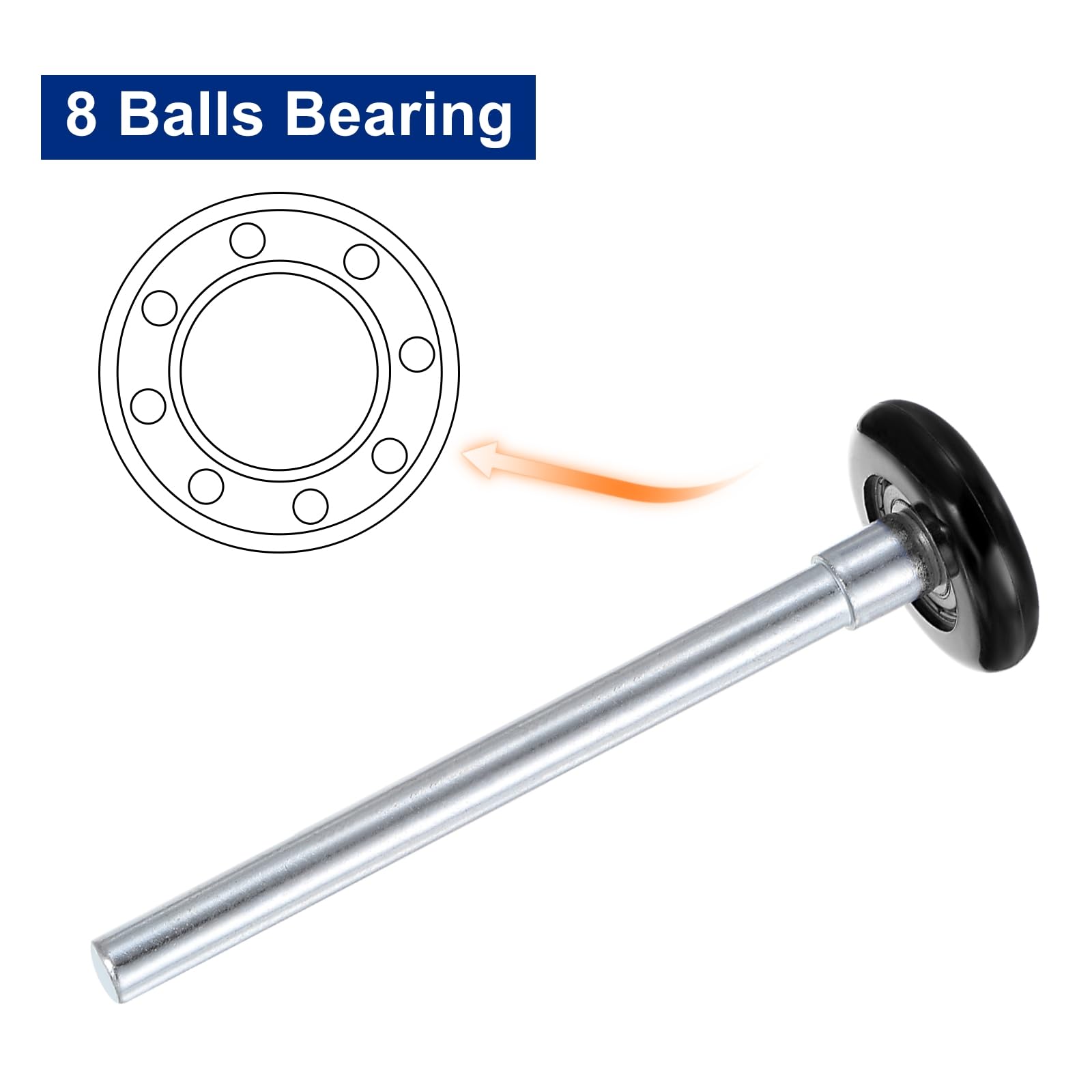 Kozelo 2 Pcs Nylon Garage Door Rollers - Image 4