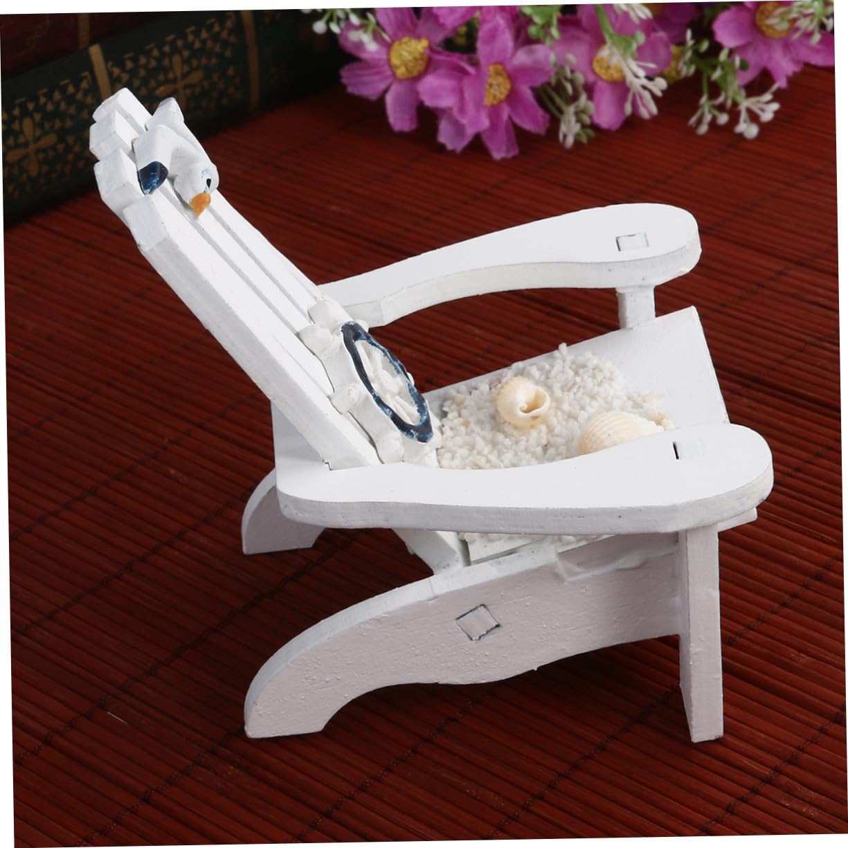 Alipis Handmade Rudder Sunshine Beach Chair Ornament Mediterranean Home Decor Beach Theme Decor Perfect for Photography