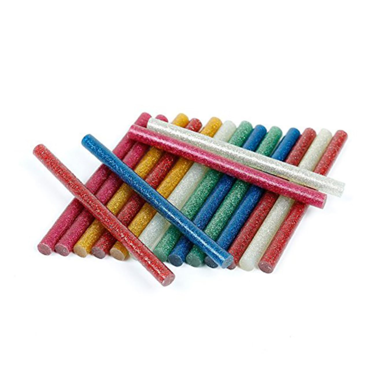 Cabilock 100Pcs Colorful Glitter Glue Sticks Hot Adhesive for Crafting DIY Projects and Home Decor Material Strong Bonding for Versatile Uses