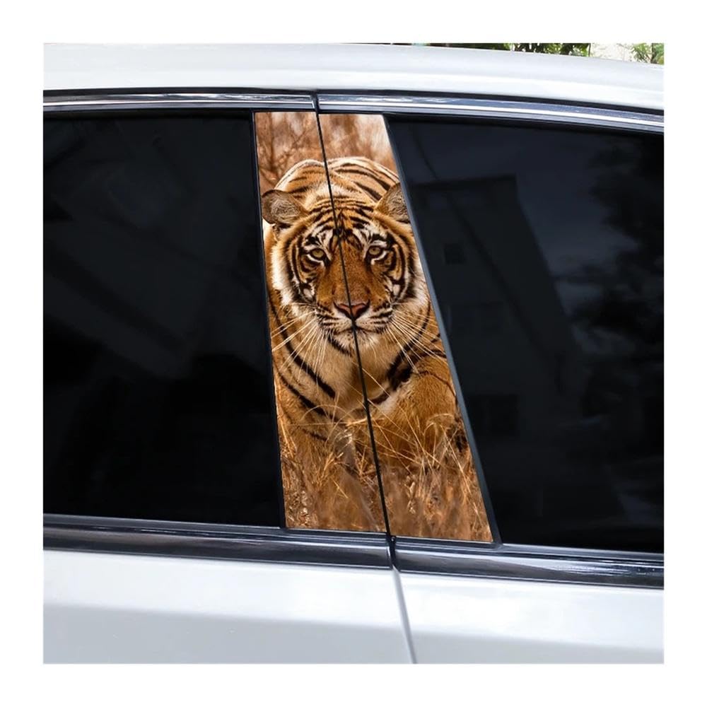 Bertdcx Type A Tiger Car Sticker Door Pillar Decal Personalized Design Decal Vinyl Auto Parts(Type A)