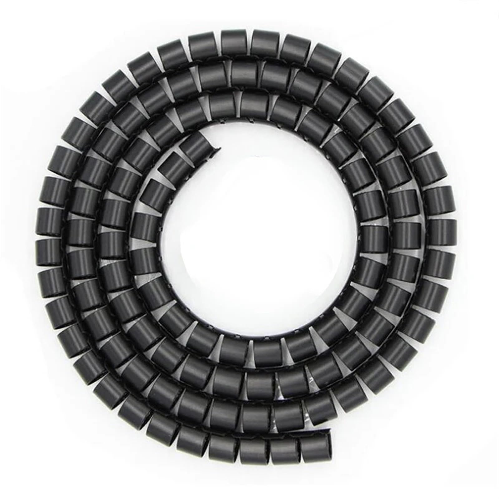 Spiralkabelmuffe, 1 Meter flexibler Spiralrohrwickler, 3 Fuß Management-Organizer-Drahtwickel for effiziente Kabelaufbewahrung(Black,ID 32mm)
