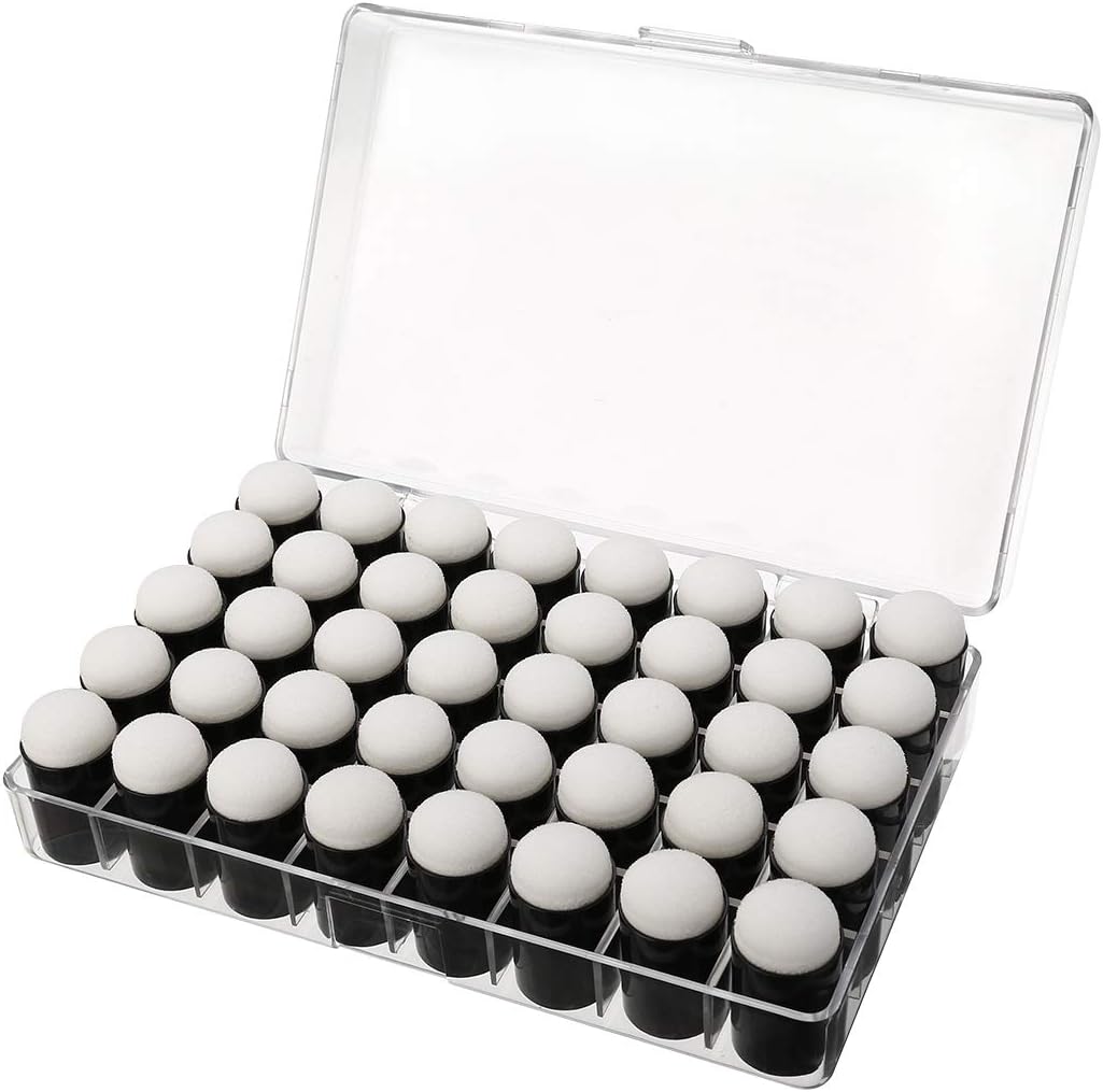 40 Pcs Finger Sponge Daubers with Storage Box for Painting