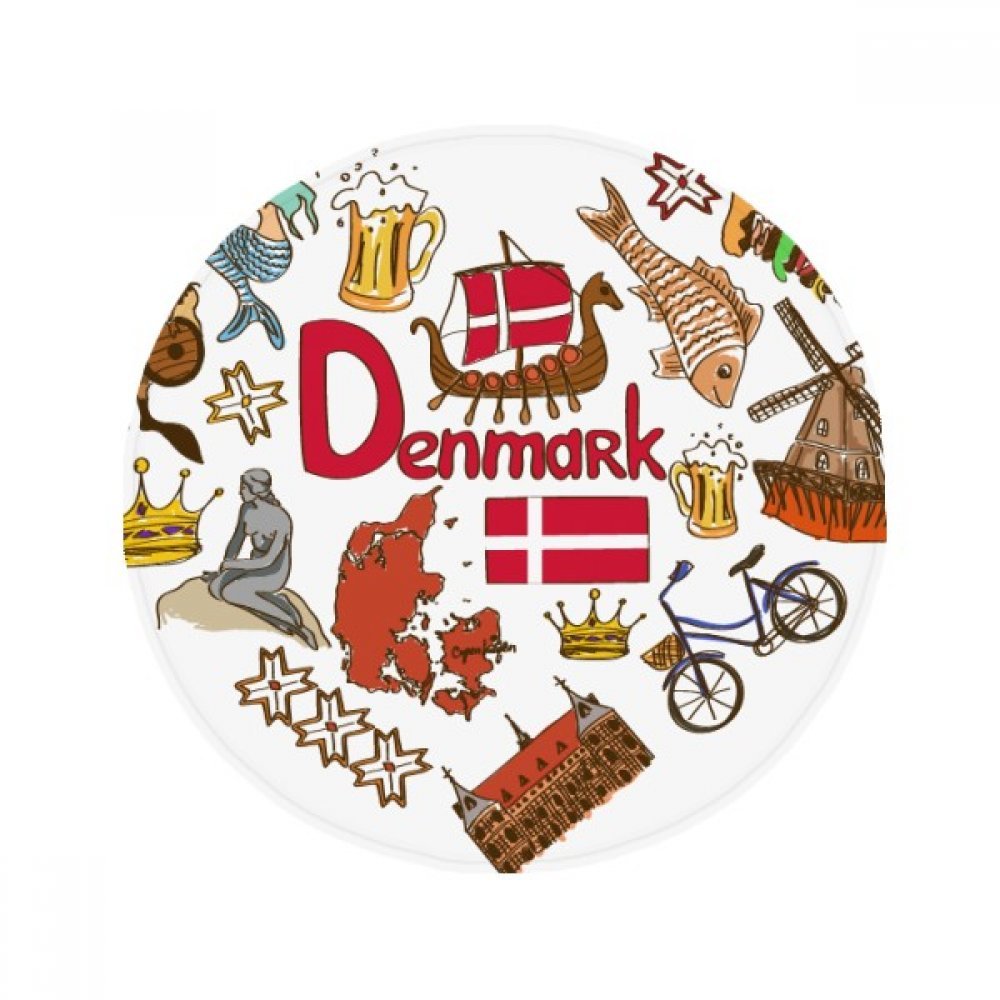 Tapis Danemark coeur 80cm, idée cadeau originale pour décorer un salon ou une salle de bain