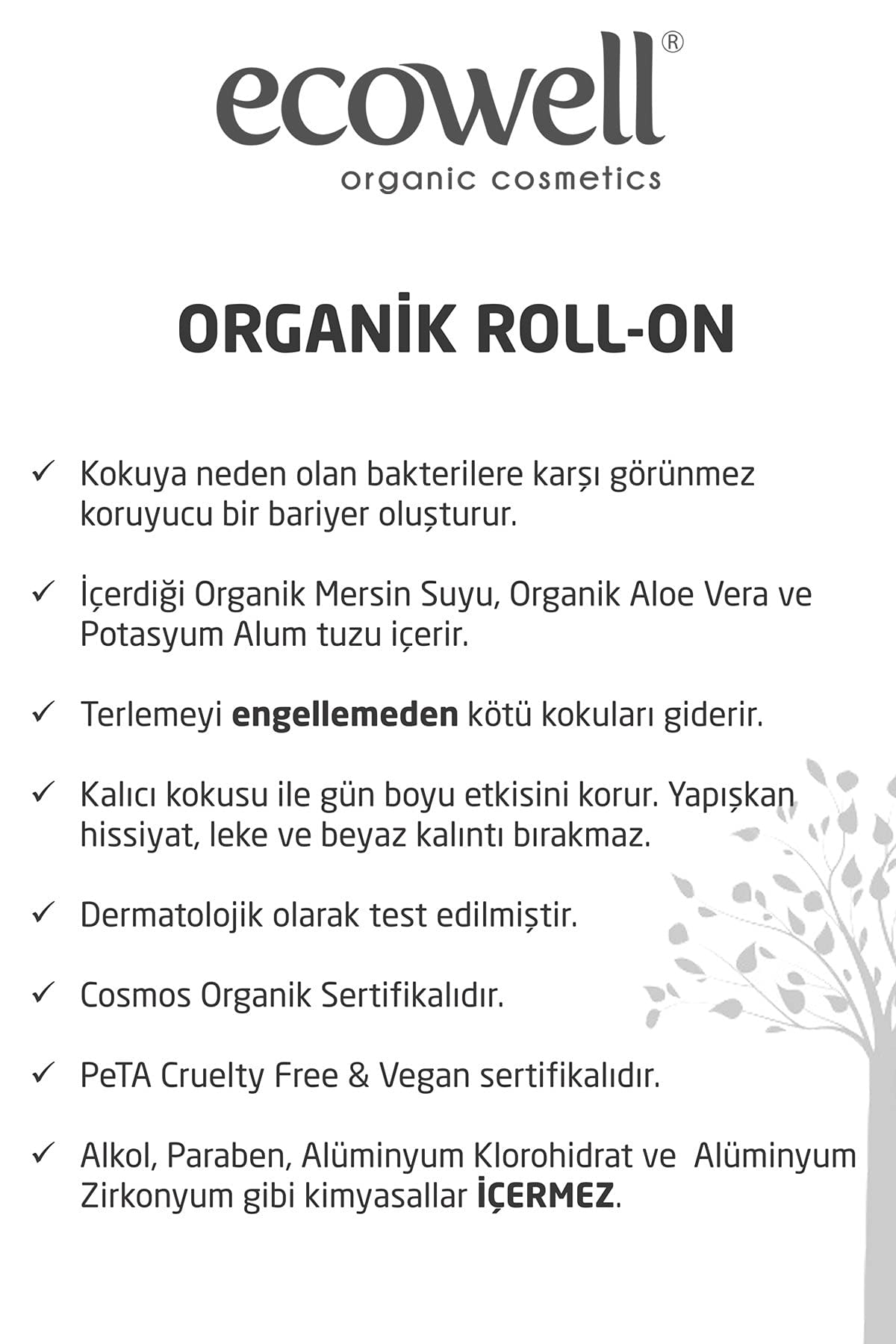ECOWELL Organic Roll-On Herren 75 ml