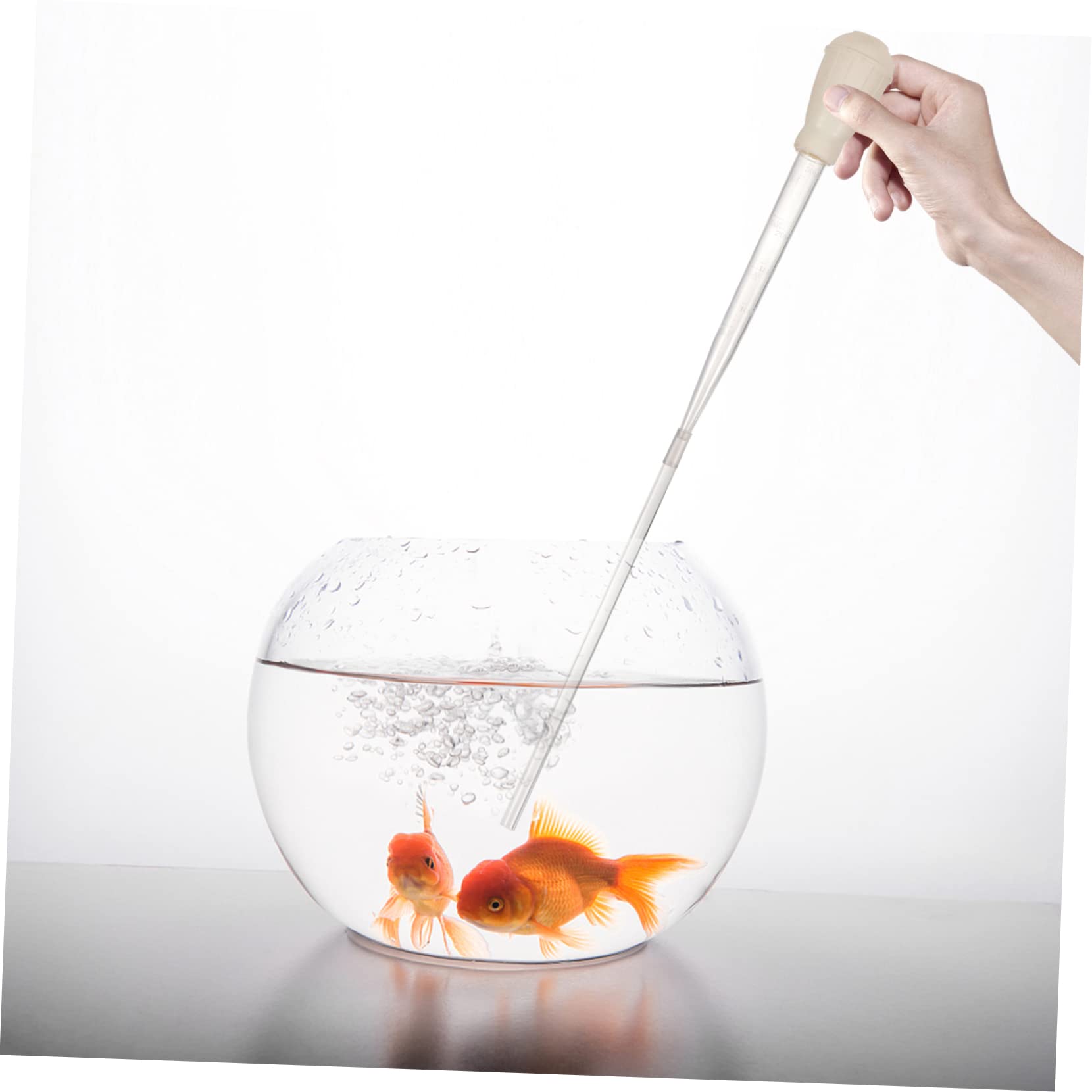 BESPORTBLE Mini Fish Tank Cleaner Manual Siphon for Faeces and Sand Easy to Install for Aquariums
