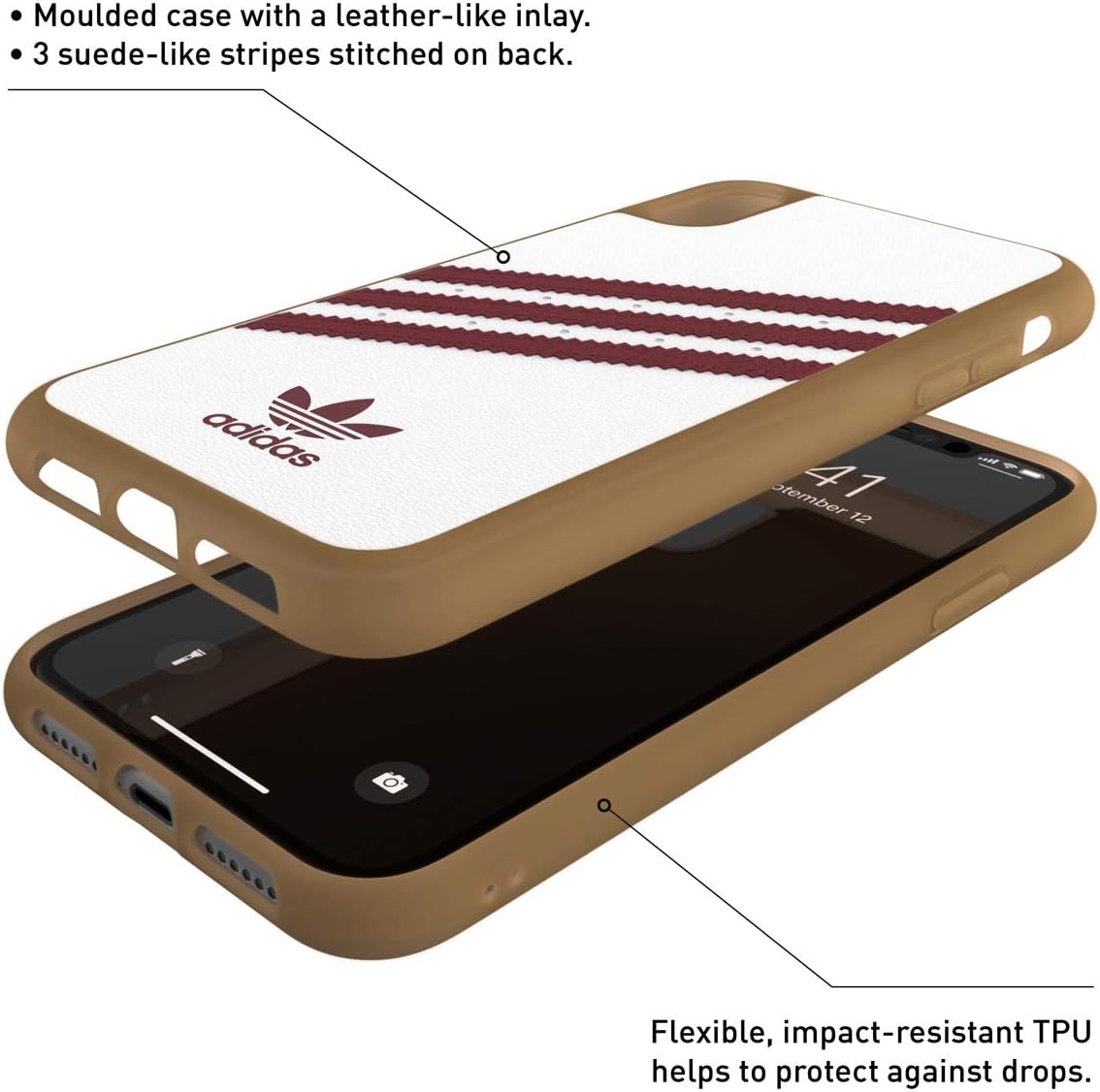 One-Day Sale: Up to 50% Off adidas OR Moulded case PU SS19 for iPhone XR, White Flash Deals - 60% OFF adidas OR Moulded case PU SS19 for iPhone XR, White