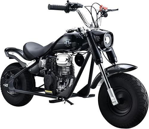 Miniatura 1 de SYX MOTO MT-7 40cc 4 tiempos Mini Cruiser motocicleta a gasolina Retro Kids Dirt Bike (negro)