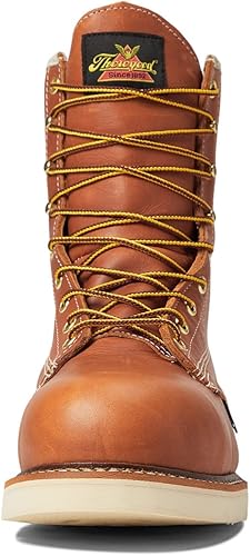 Miniatura 2 de Thorogood American Heritage Botas de trabajo impermeables con punta compuesta de 8 pulgadas para hombre, hechas de cuero de primera calidad con