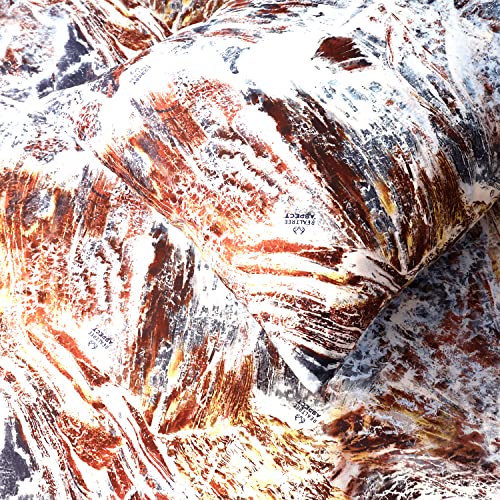 Visi-One Realtree Aspect Camouflage Bed Sheets - 4 Piece Camo Bedding Queen - Premium 100% Cotton Super Soft Water Camo Sheet Set - Machine Washable Outdoor Bedding Set (Queen Size), Brown #TOP3