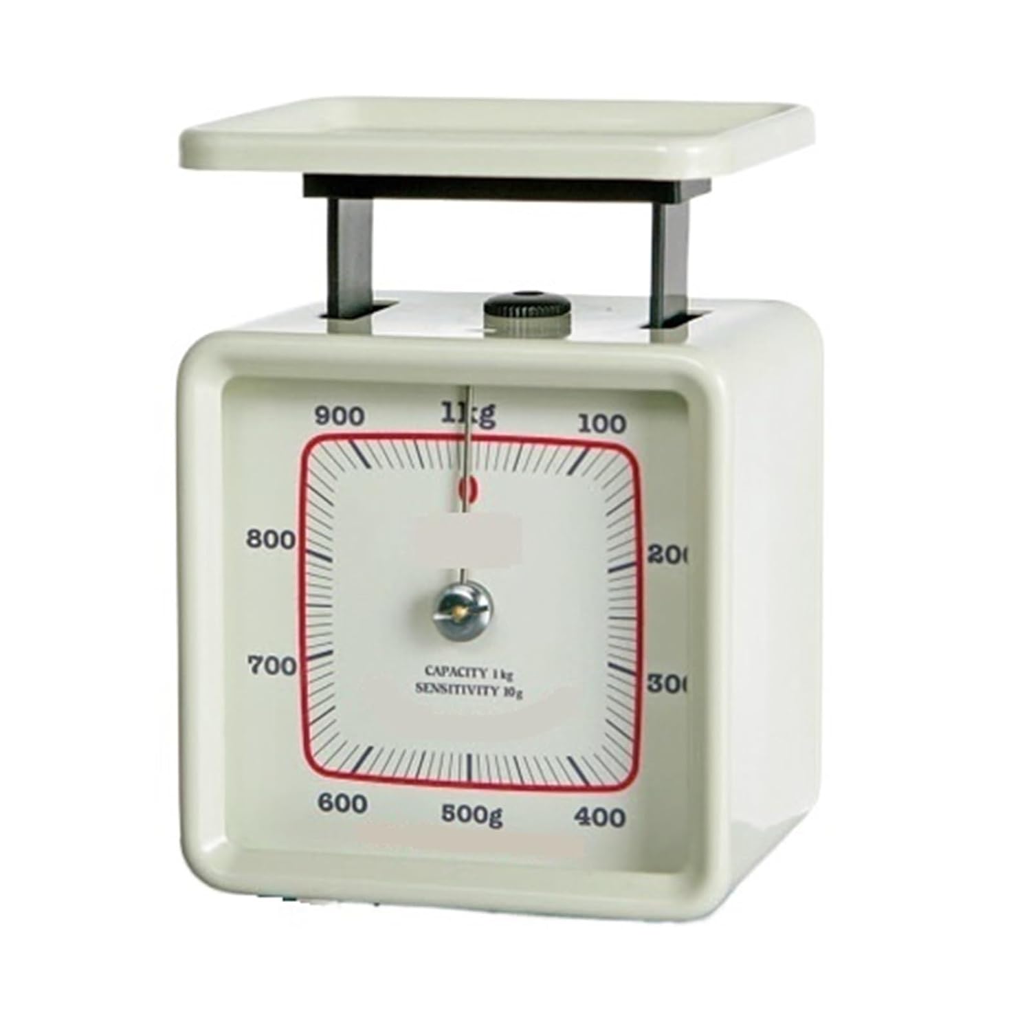Exquisite Kitchen Metal Machinery Spring Scale Flour Table Measuring in Gram Easy to Use Scales (Color : W) (R)