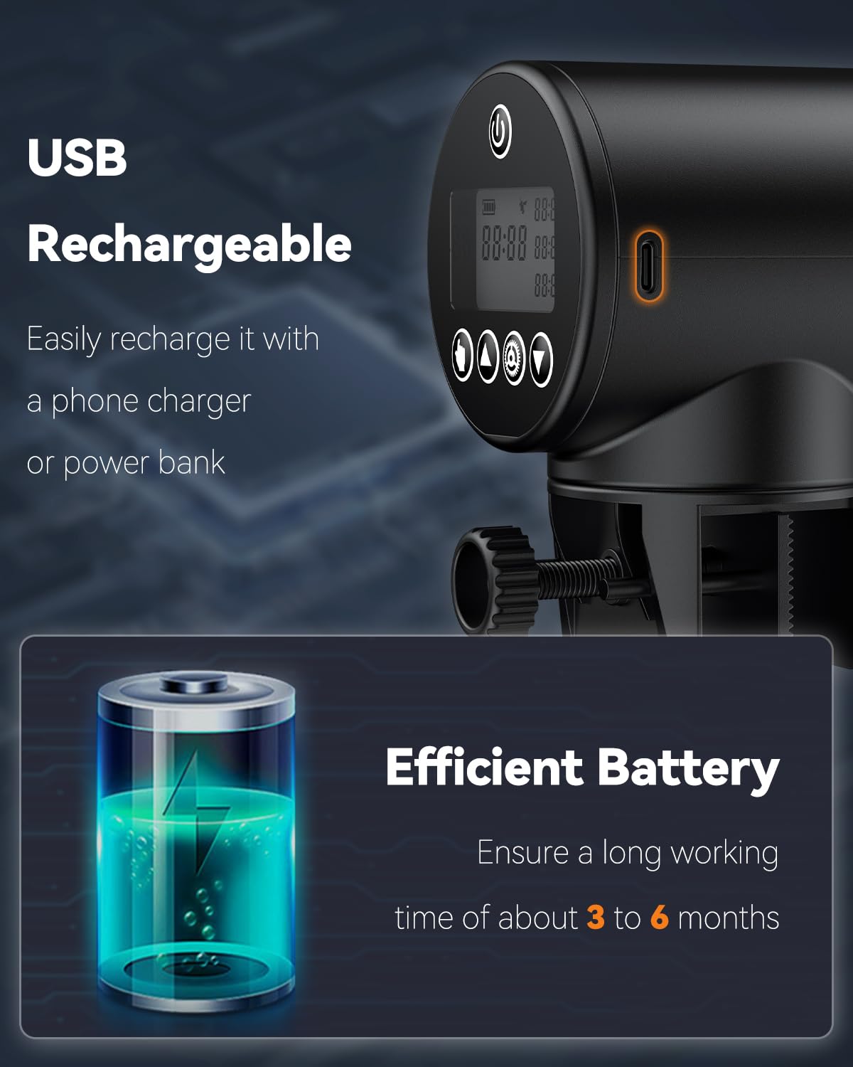 Pawfly Automatische Visvoederautomaat voor Aquarium Auto Timer