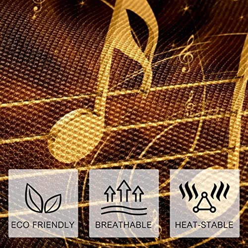 Set de table note de musique dorée résistant chaleur antidérapant 30cm - 4