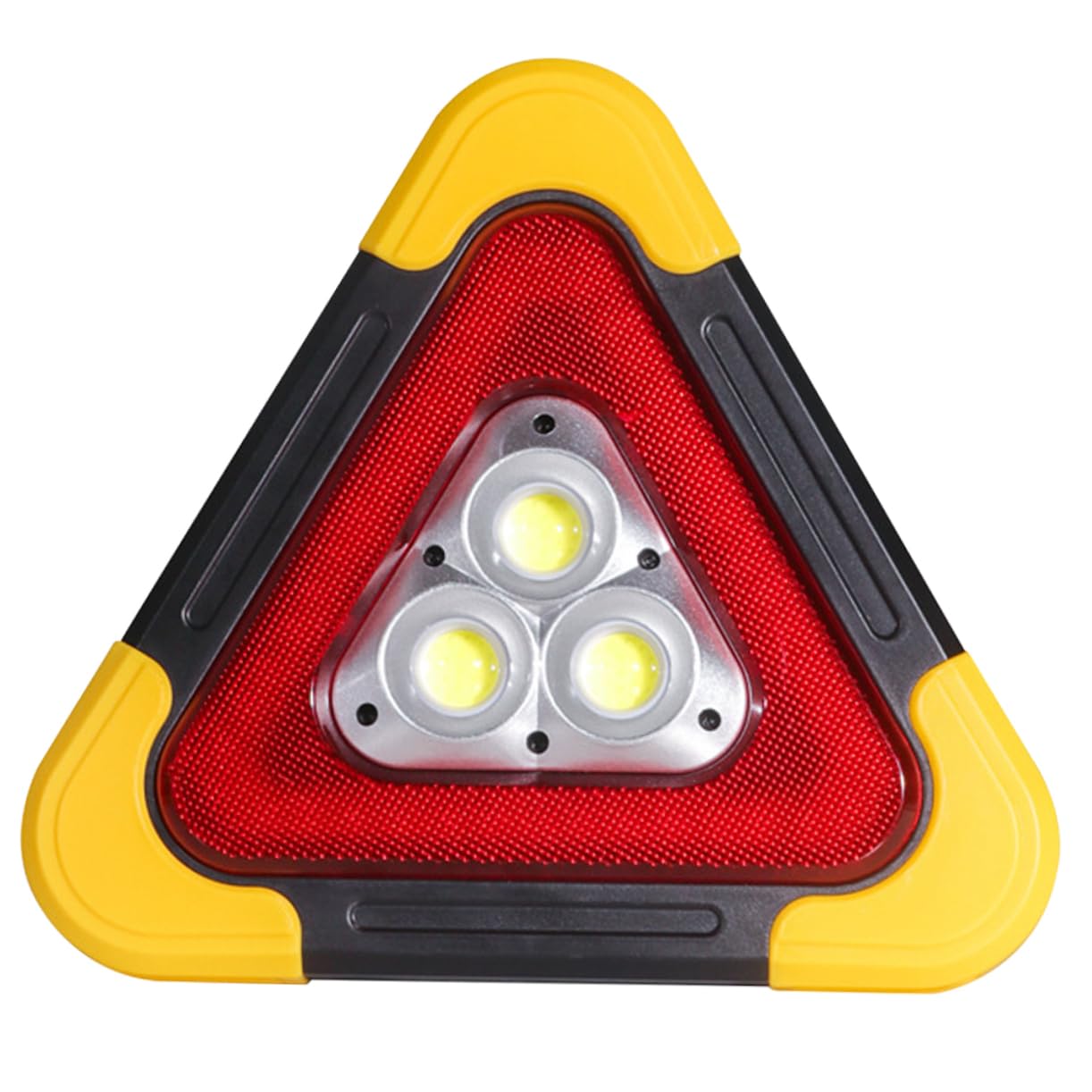 Señal de Advertencia Triangular para Automóvil Luz LED Portátil y Reflectante, Adecuado para Vehículos de Trabajo y Remolques en Asistencia en Carretera