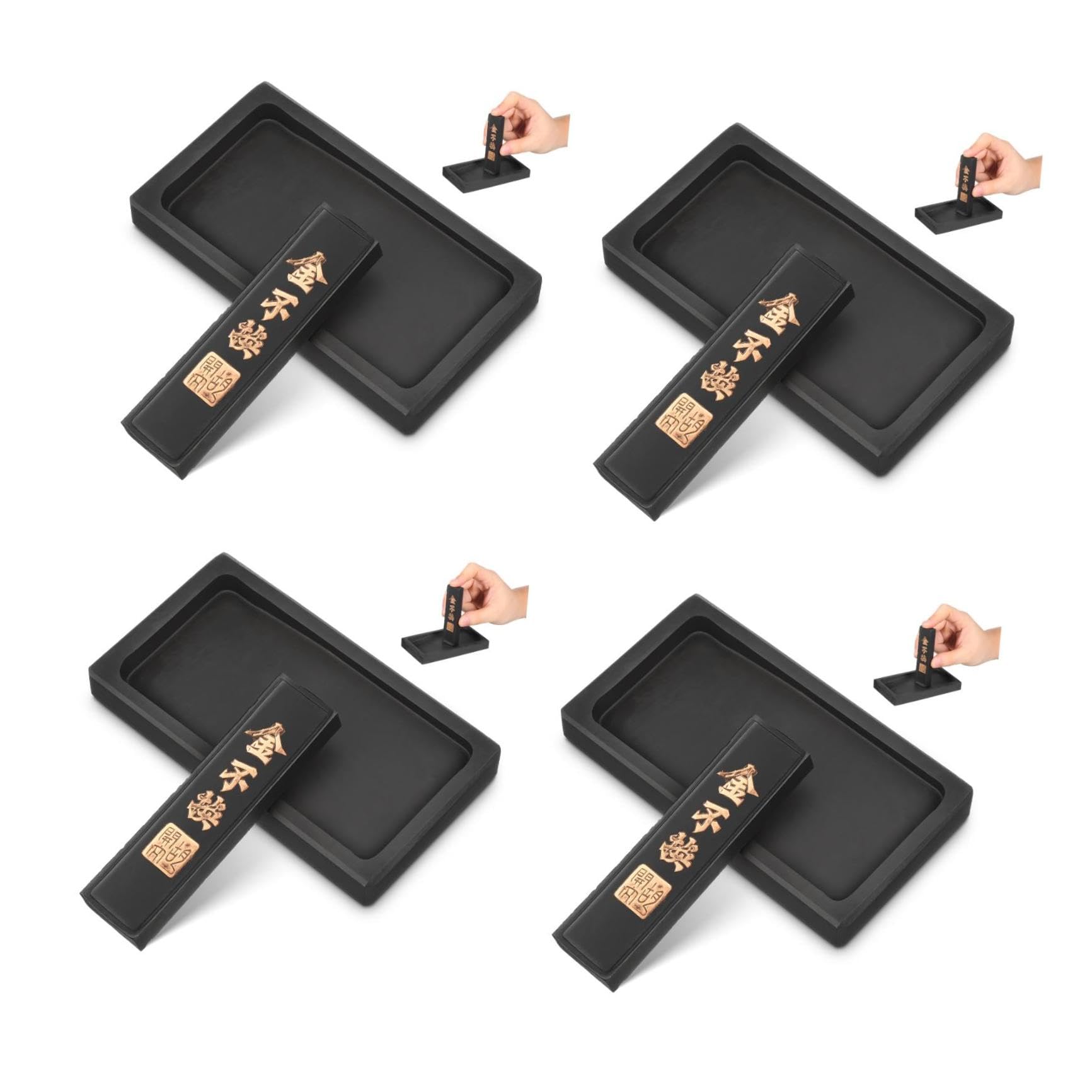 NUOBESTY 4ensembles Encre Chinoise Avec Encre Accessoire De Pratique Pour Étudiants Et Amateurs Art