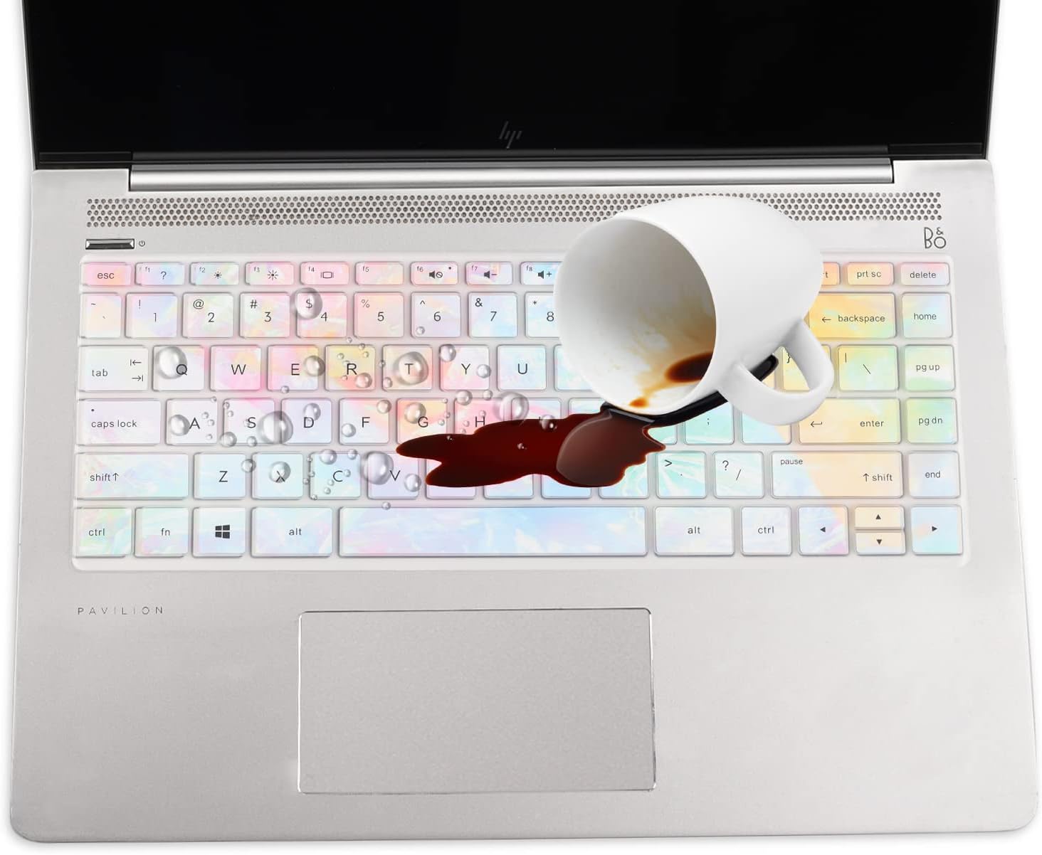 Keyboard Cover for HP Pavilion x360 14 & HP Laptop 14 14-dk 14m-dh 14-dq 14-fq 14-cd/ce/cf 14t-dh200 14-dq0052dx 14-dq2053cl 14-dk0002dx 14m-dh1003dx 14t-dq300 14m-cd0003dx 14-fq0013dx 14-cf0006dx colors image 6 of 6 B0BNB9FDMW