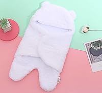 Vista 2 de Spotted Play Paquete de 2 mantas Sherpa para bebé, color rosa y blanco