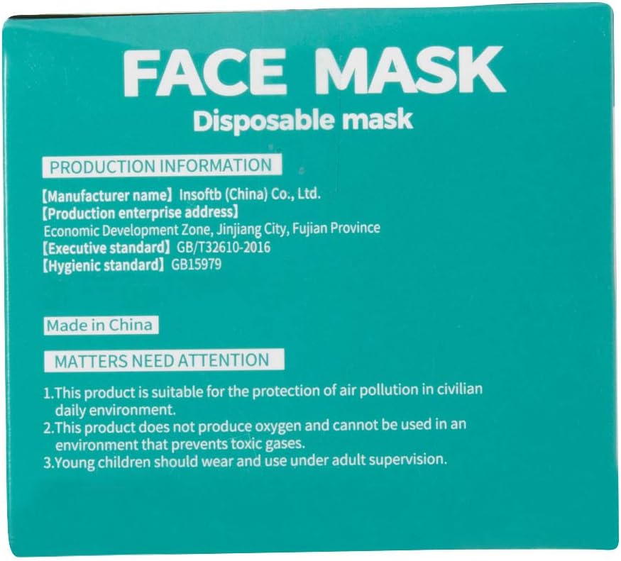 Disposable Face Masks - 3 layers for protection - Bulk set of 50