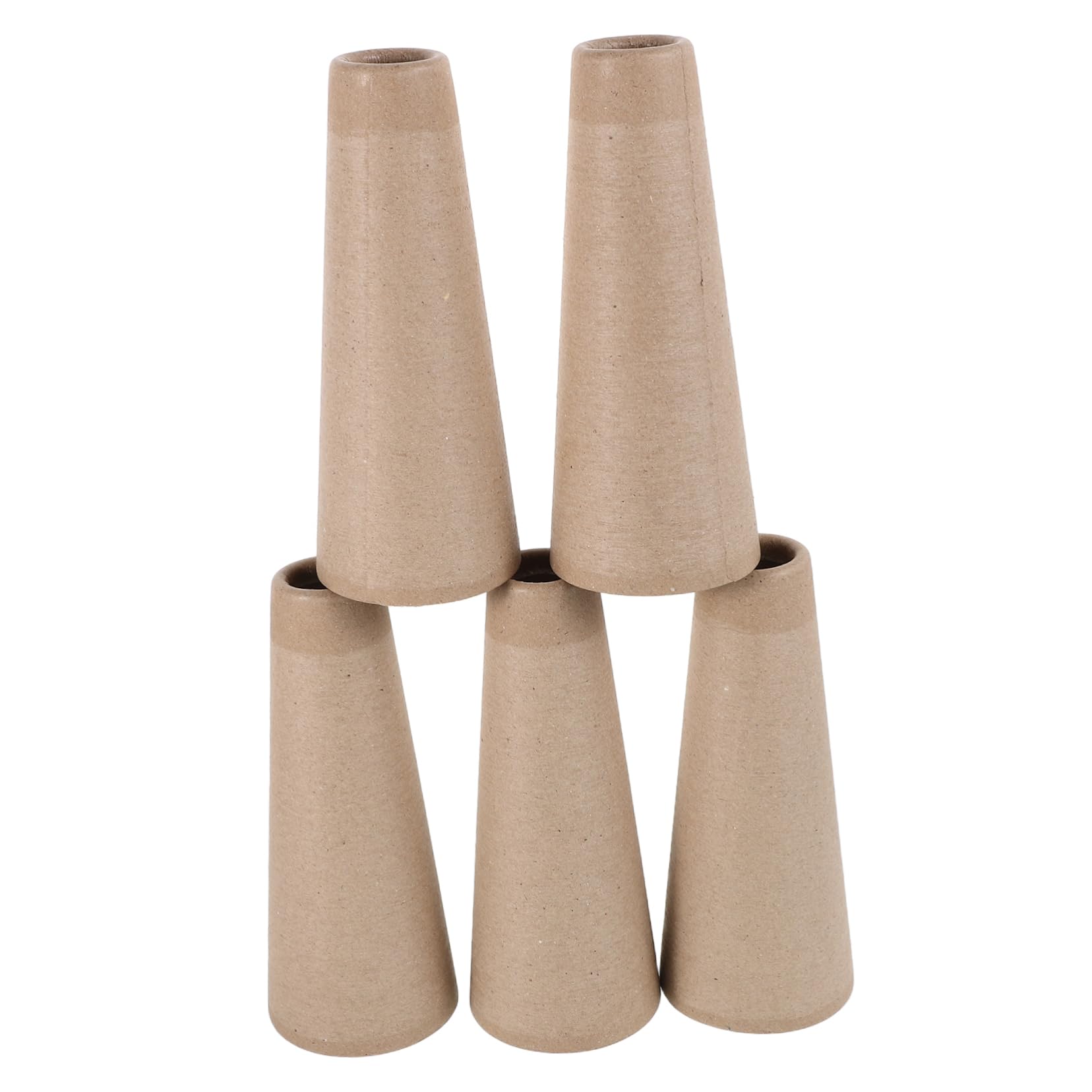 HOODANCOS 5Pcs Pagoda Paper Tubes Yarn Ball Winding Tubes for Knitting Wool Yarn Spools DIY Knitting Supplies Portable Cardboard Tube for Crochet and Weaving