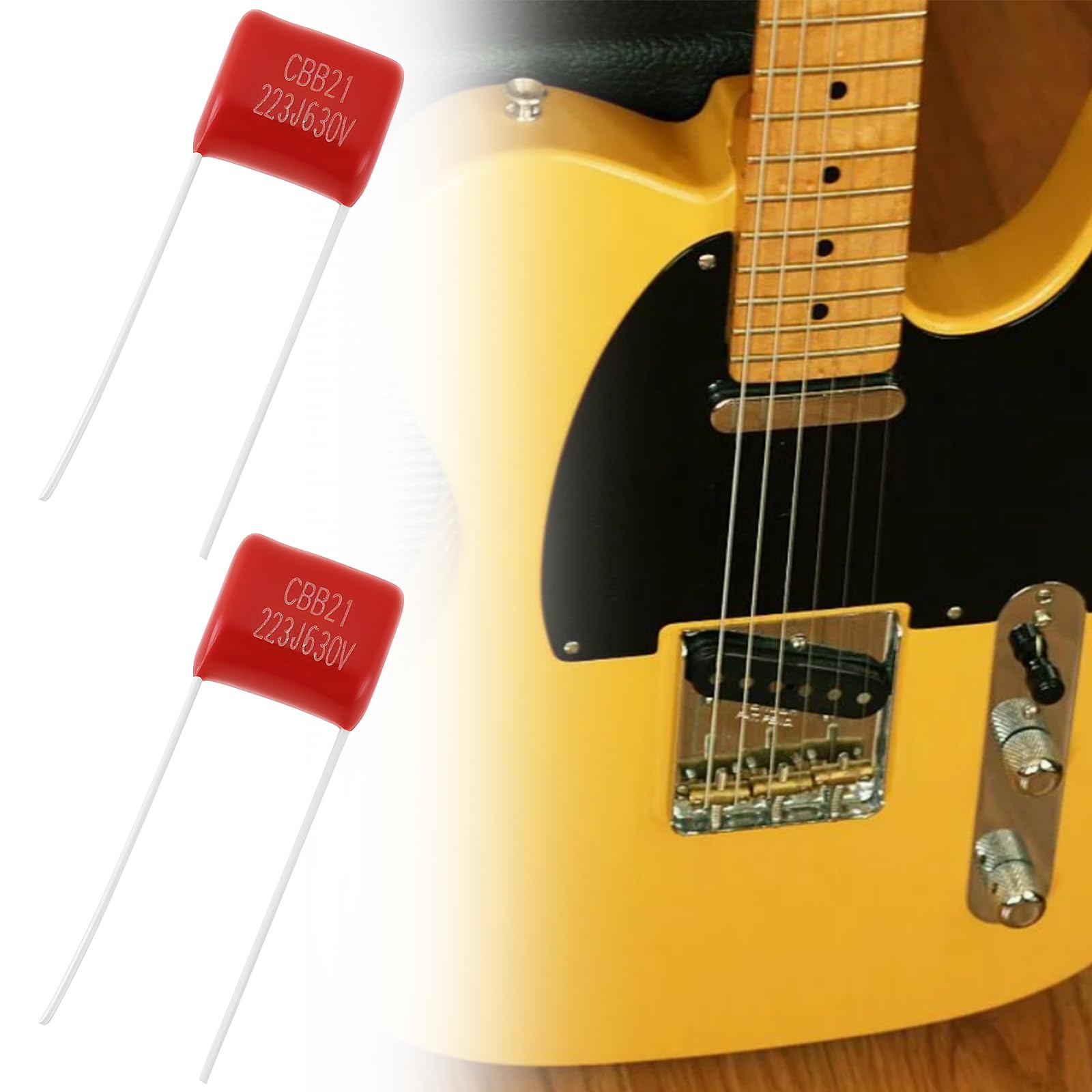 Create idea 10pcs Guitar Tone Pot Capacitor Compatible with Fender Stratocaster Compatible with Telecaster - Image 4