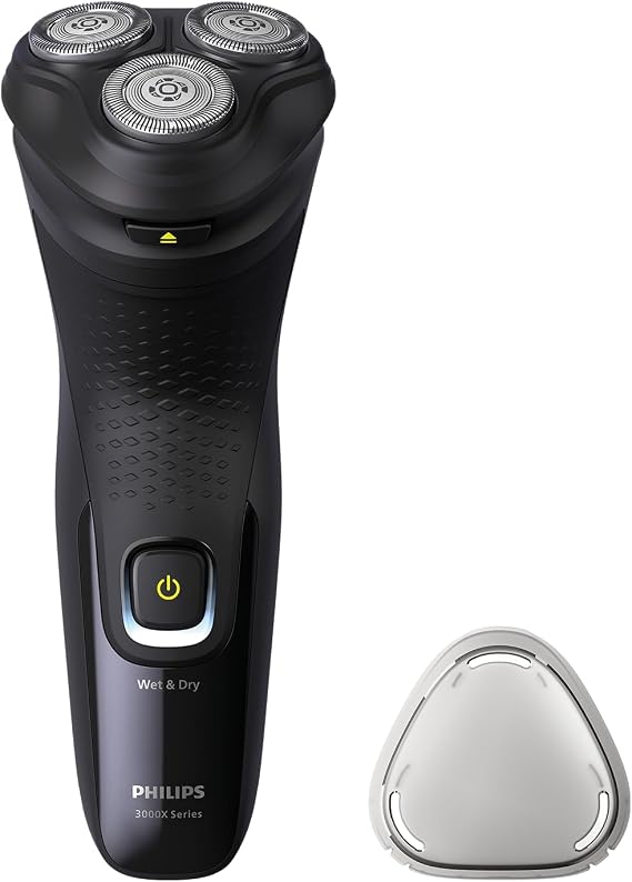 Philips 3000X Series Men's Shaver, PowerCut Knife Technology, 5D Flexible Head, Wet and Dry Use, Precision Trimmer, Skin Protection Feature, X3021/00