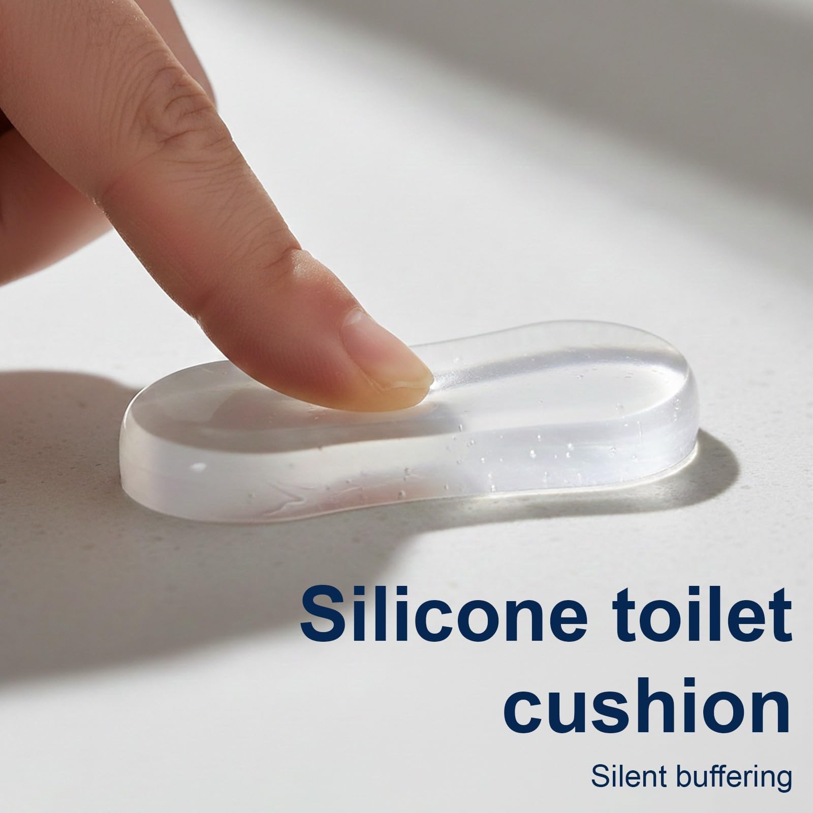 5 Pcs Amortiguadores Para Asiento De Wc, Asiento Inodoro, Topes Para Tapa De Inodoro, Bisagras Tapa Wc, Amortiguador Tapa Wc, Gomas Autoadhesivas,Repuestos Para Tapa De Wc, Reduce Ruido, Blanco - 4