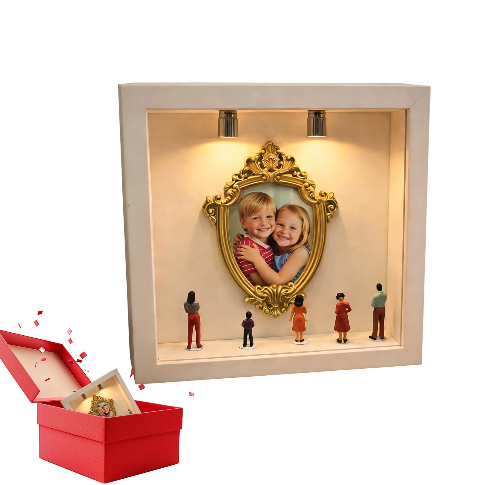 Coffret souvenir personnalisable pour mariage et Saint-Valentin sur votre table de fête
