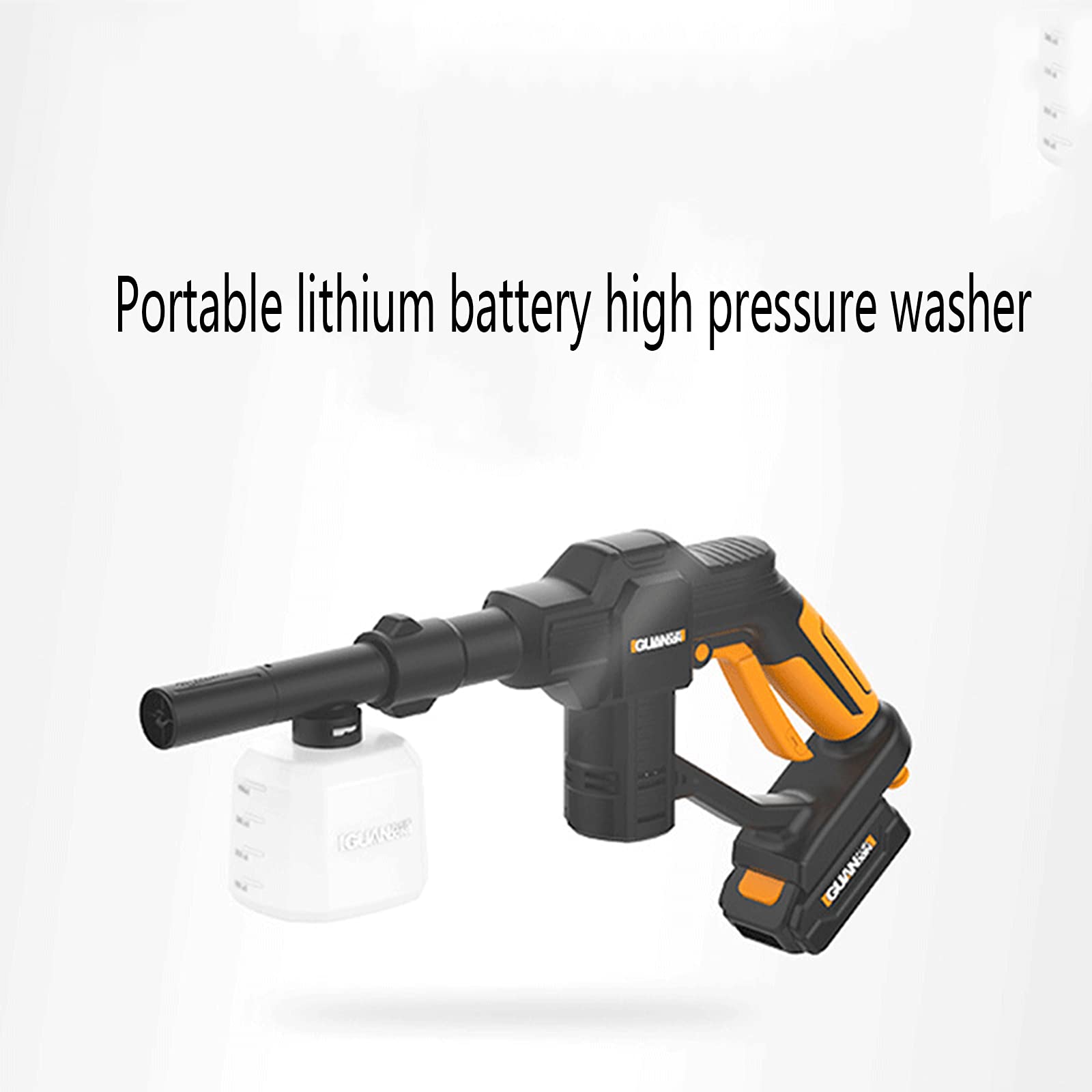 Jet Wash para Coches Patio Lavado Lanza Boquilla Inalámbrico Turbo Boquilla Lavadoras a presión Coche eléctrico Inalámbrico Lavado de Coches Hogar portátil,B