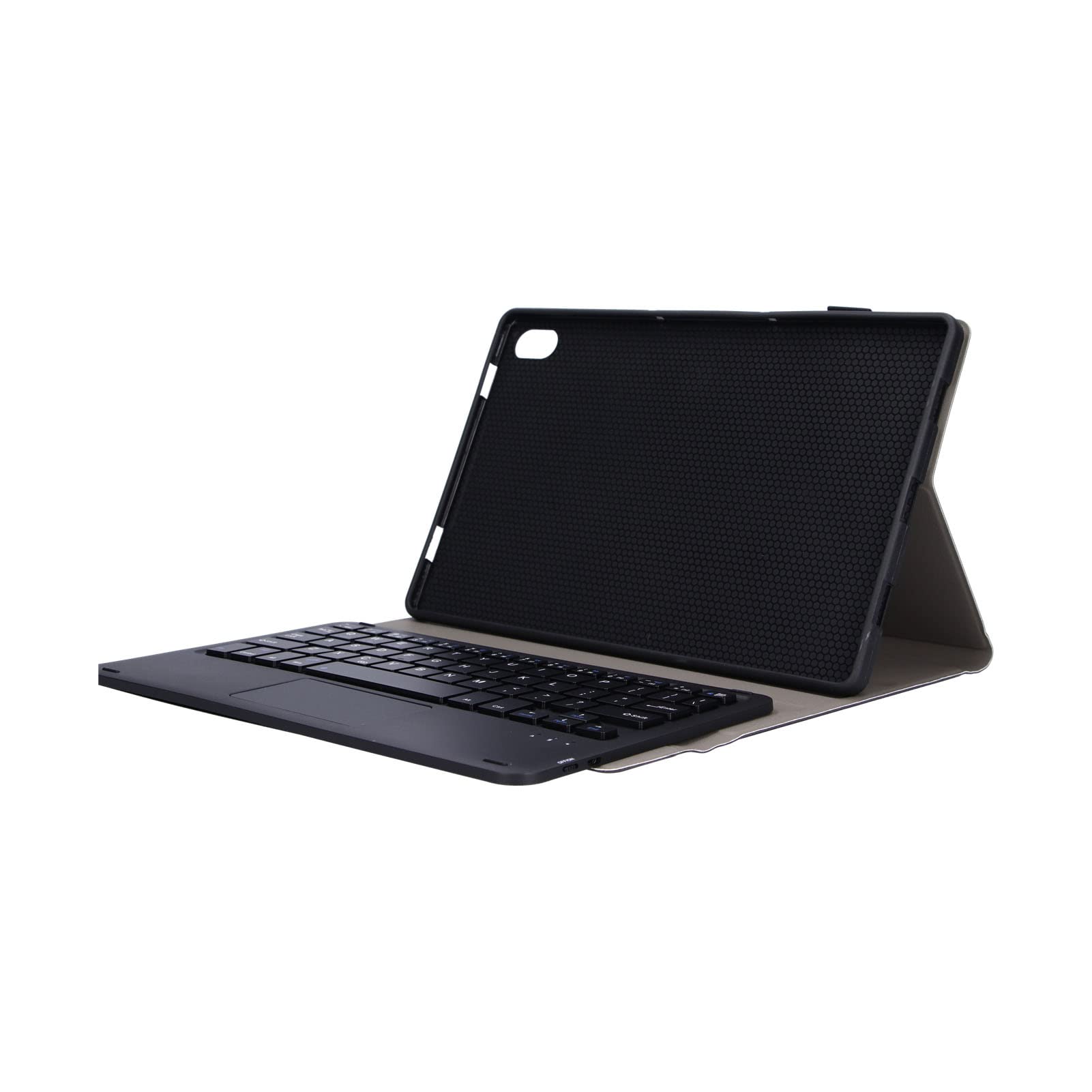 Funda con Teclado TouchPad para Tabletas para Lenovo Pad Tab P11 J606F, Cubierta de Soporte Delgada Y Liviana con Teclado Bluetooth Inalámbrico Extraíble para Tabletas Android(Negro)