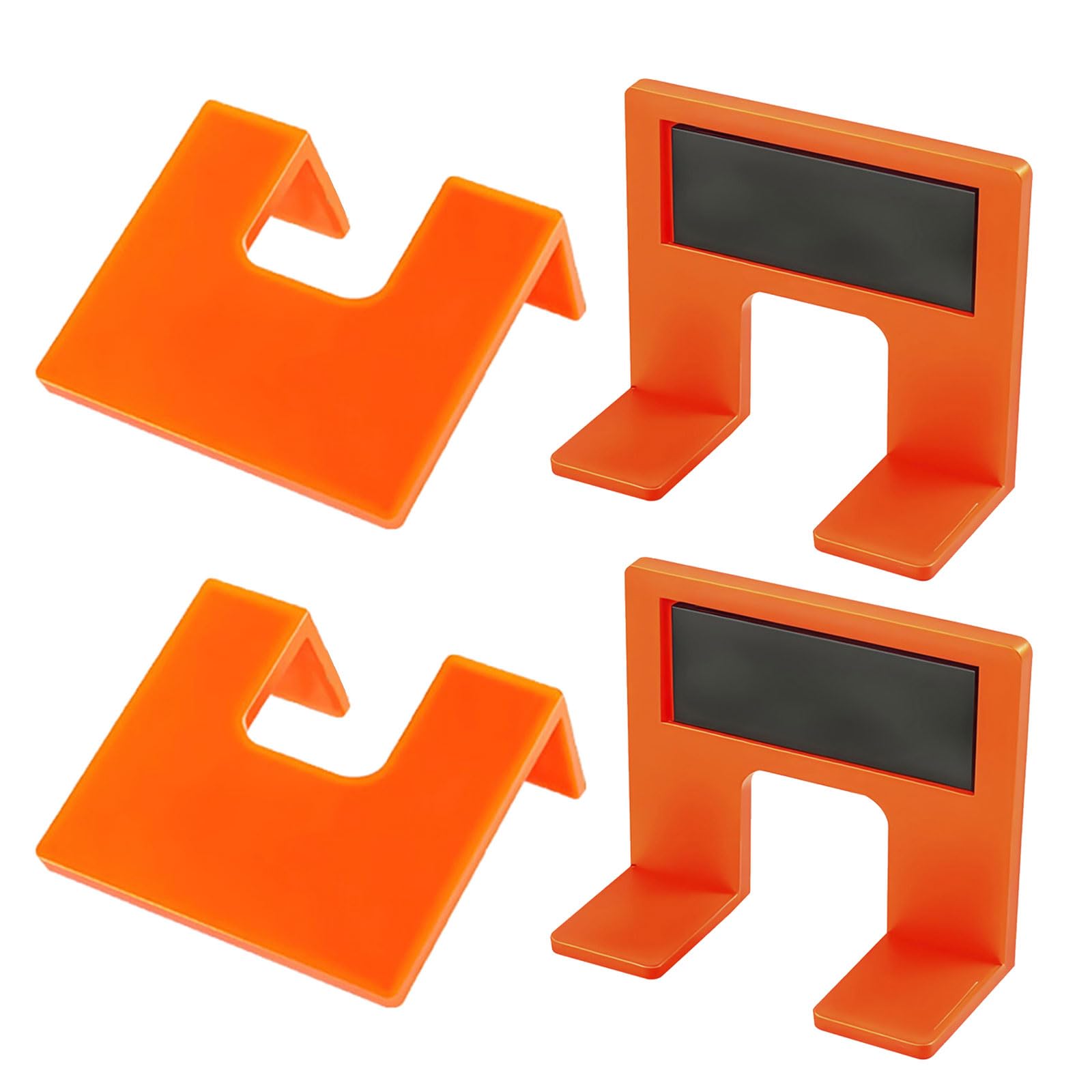 Kaccde 4Pcs Of 2/4 / 6/10 Double-Scale Locator Plate With Magnet For Accurate Hole Positioning In Furniture Assembly Scale Plate