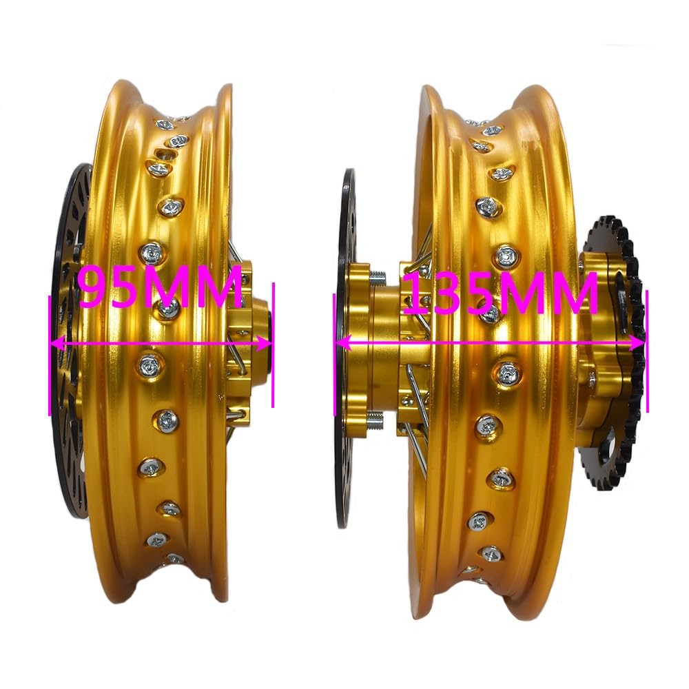 Cerchioni CNC Hub 1.60-10 Cerchio anteriore e posteriore da 10 pollici per motociclette fuoristrada di piccole dimensioni Cerchioni per moto