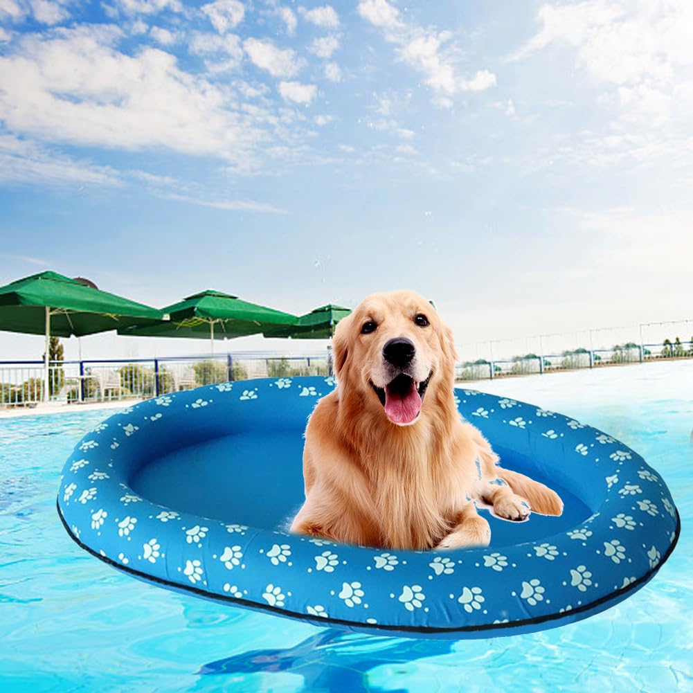 Bouée de Natation pour Chien - Lit Flottant - Bouée de Natation Gonflable