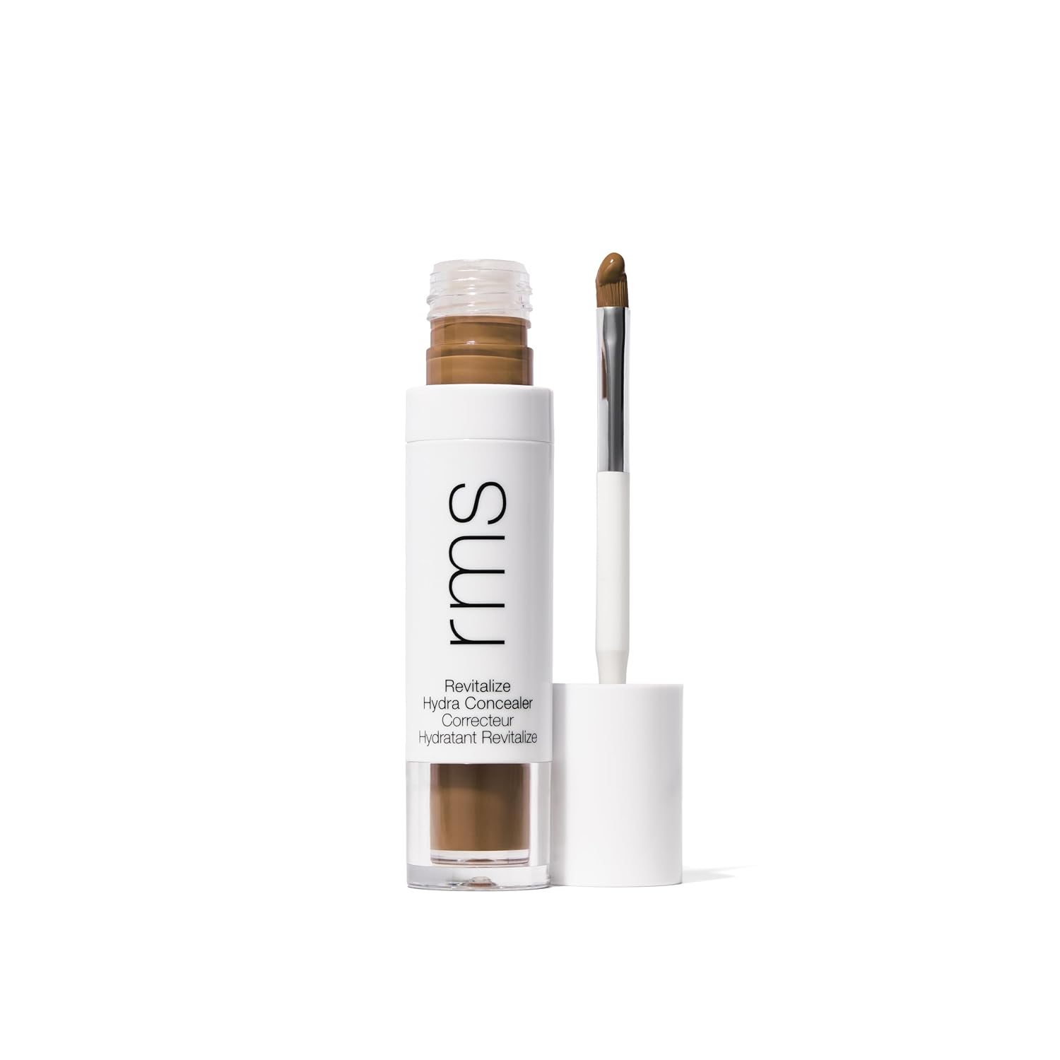 RMS Beauty Revitalize Hydra Concealer, Medium Coverage Hydrating Liquid Complexion Perfector, Skincare-Infused Lightweight and Creaseproof with Built-In Brush Applicator