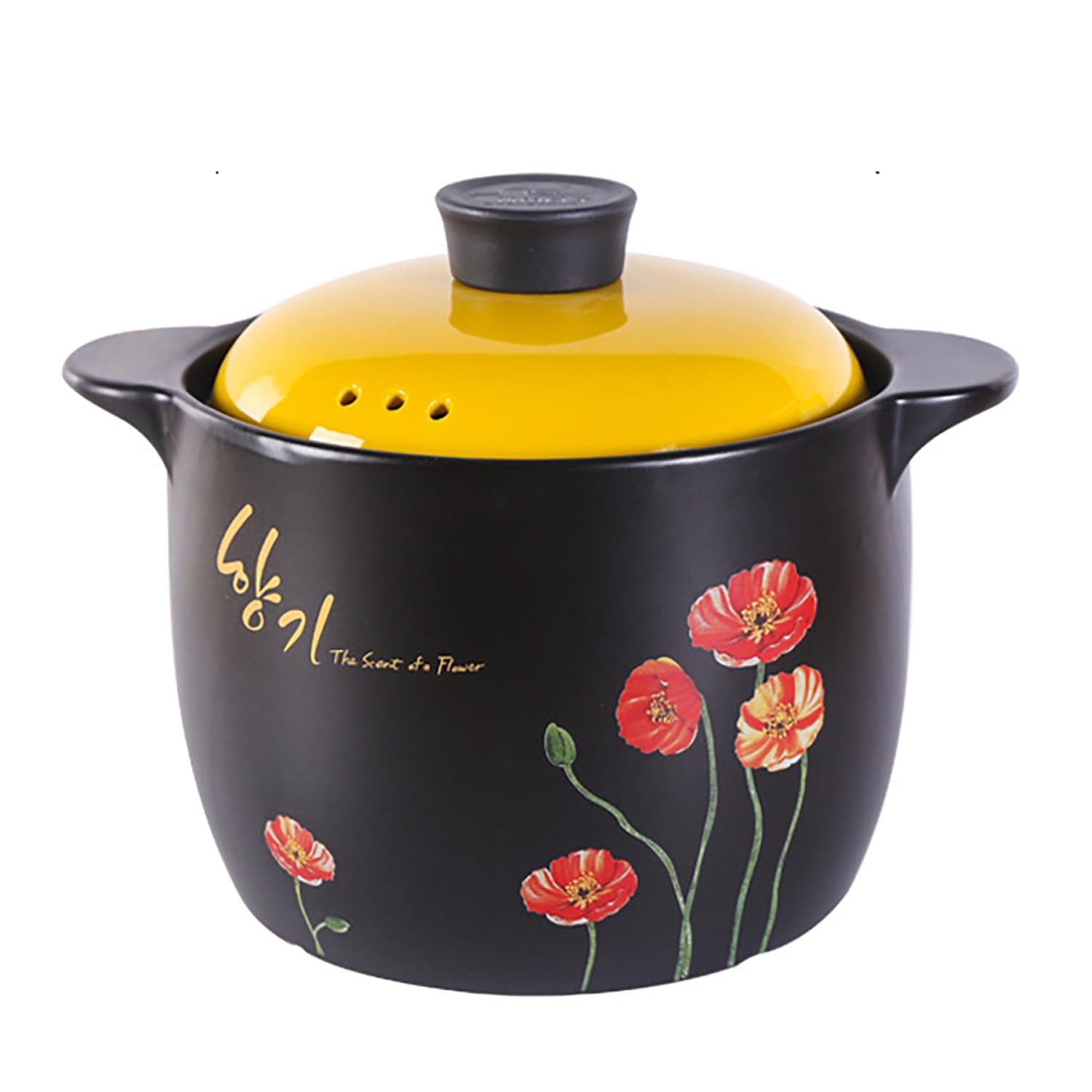 latas de cerámica, Tapa Olla Caliente for Estofado Chino, Sopa De Leche Arroz(5.5l)