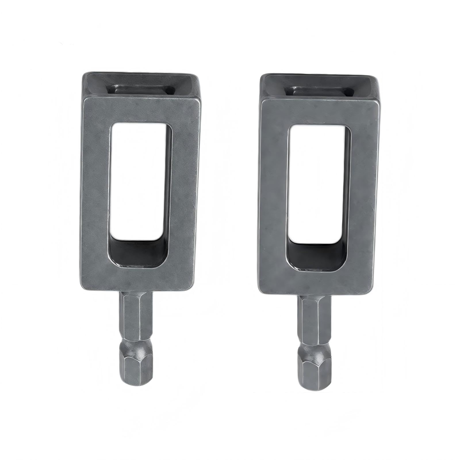 2PCS Wire Twister Tool for Drill, Heavy Duty Drill Wire Twister for 9 & 11 Gauge Fence Wire, Wire Twisting Tool with 1/4" Hex Shank for Fence Repair, Rebar Tying, Farm, Garden and Construction