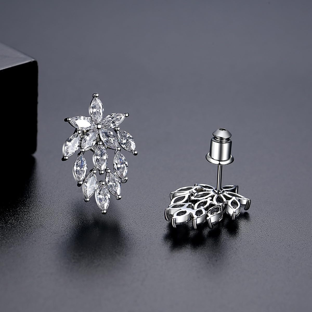 Hypoallergenic 14K Gold Stud Earrings, D-color VVS1 Brilliant Moissanite for Women, Classic Jewelry Ideal for Wedding, Anniversary & Mother's Day