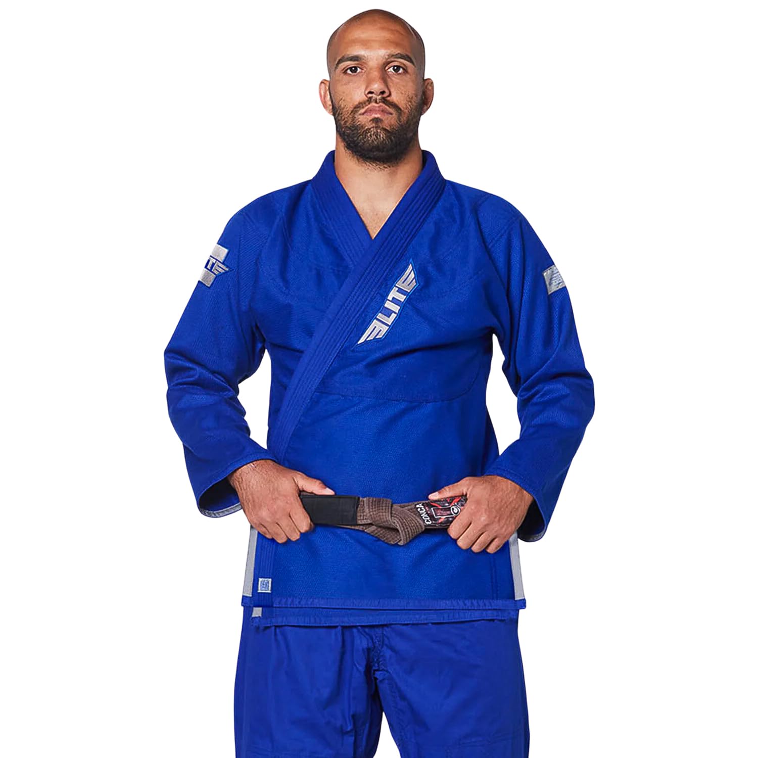 Elite Sports BJJ GI for Men IBJJF Kimono BJJ Jiu Jitsu GIS w/Preshrunk Fabric & Free Belt (see Special Size Guide), 3 Pack (Premium Blue), 2, 3 Pack (Premium Blue), 2