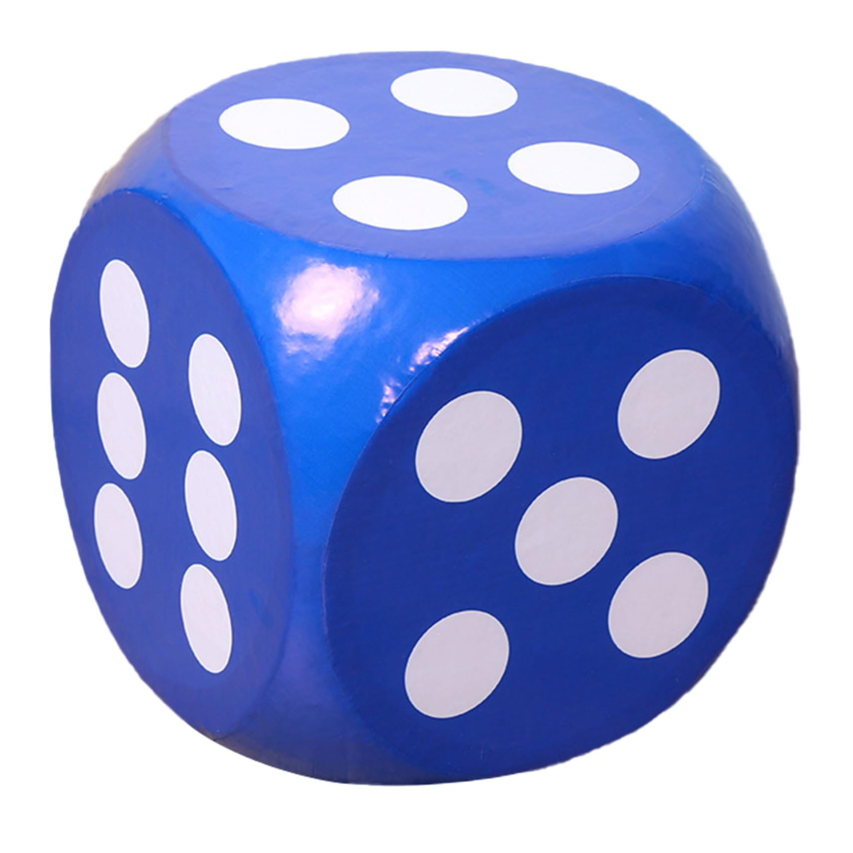 Dados de Espuma Grandes, 12 Dados de Espuma, Suaves de 6 Caras con Esquinas Redondeadas, Azul Resistente a la decoloración, Multiusos para Juegos al Aire Libre, jardín de Infantes, Escuela