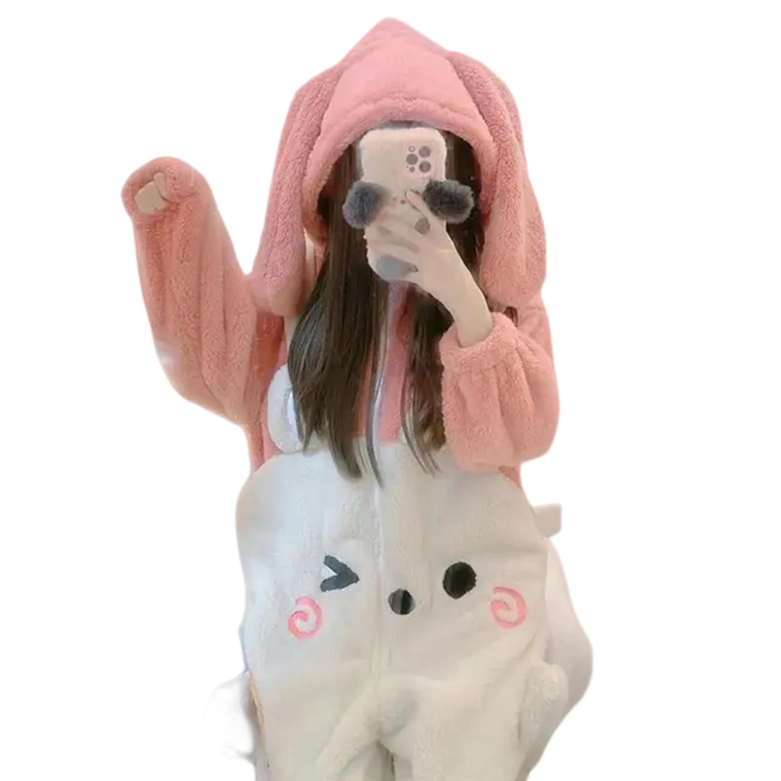 TEidea Schlafanzug Damen Winter Niedliche Hasen -Pyjama -Sets Für Frauen - Bunny Cosplay -Kostüm, Halloween -Pyjama