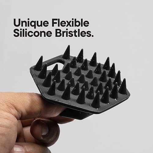 Miniatura 2 de TOOLETRIES Limpiador de barba – Cepillo de silicona para barba y exfoliante para hombres, limpia profundamente y desobstruye los poros, diseño de