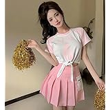 [LXYinRed] チアガール コスプレ チアリーダー 衣装 チア 仮装 コスチューム 演出服 応援 文化祭 学園祭 応援団665 (XS)