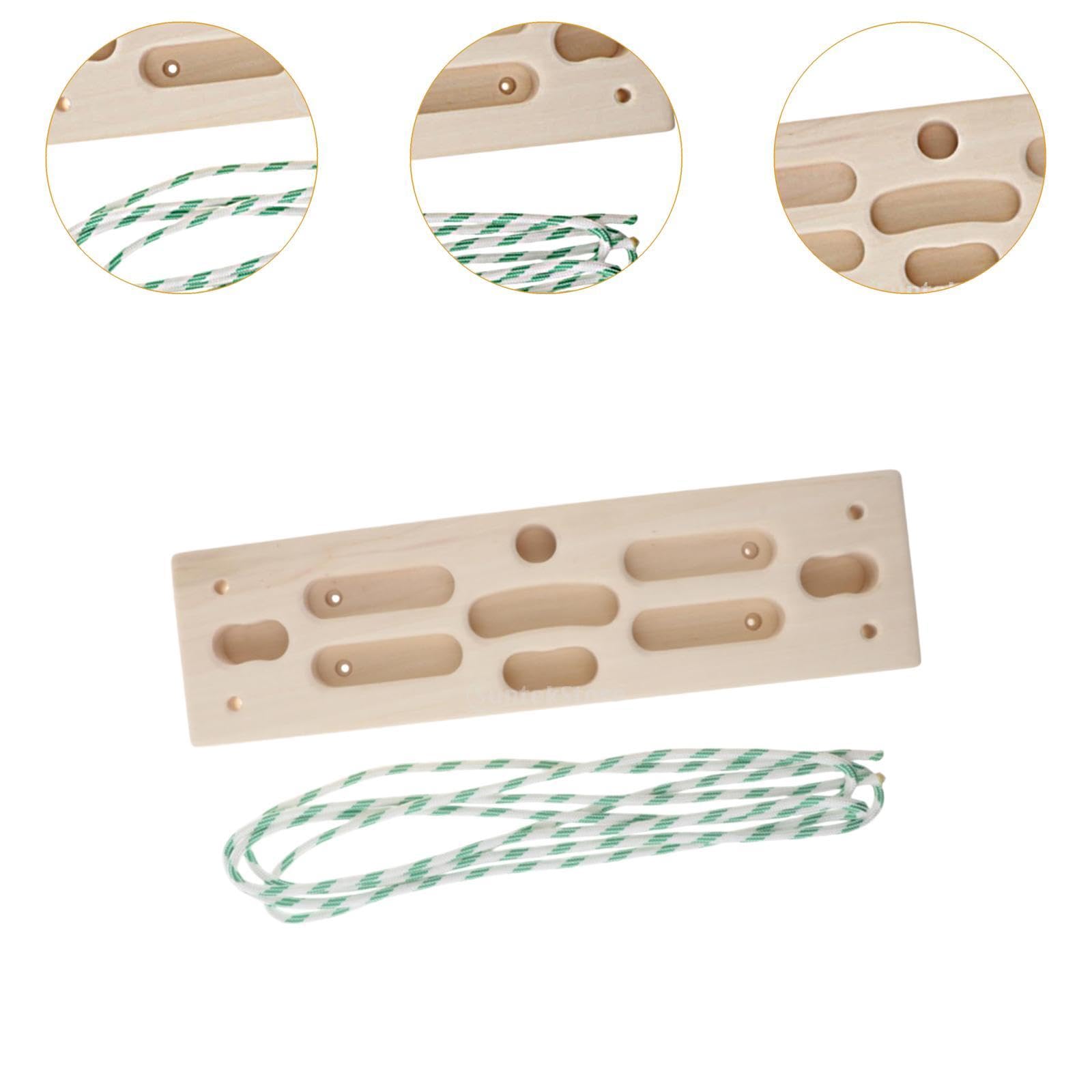Attrezzatura per Arrampicata Domestica, Rinforzatore per Dita, Tavola di Legno per Arrampicata, Presa per Le Dita