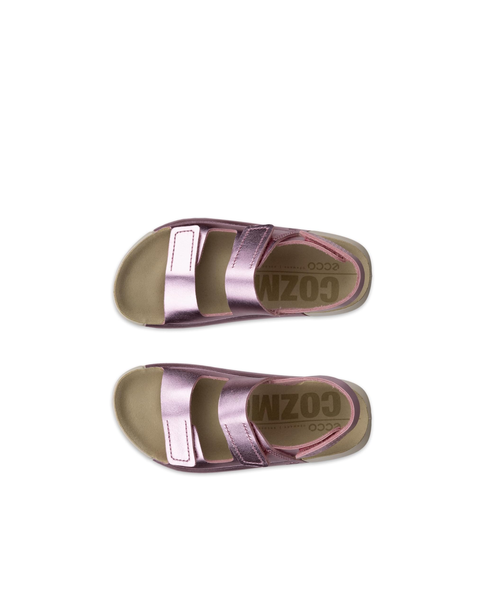 ECCO Cozmo 3-strap Adjustable Velcro SandaliaUnisex niños