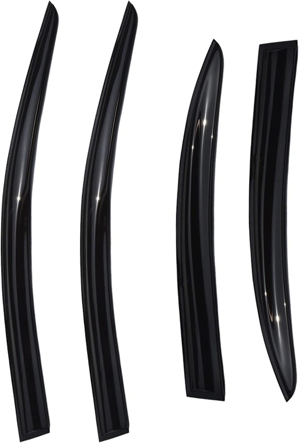 4 Pieces Acrylic Sun Rain Guard Vent Shade Window Visors Replacement for 2008-2017 Lancer